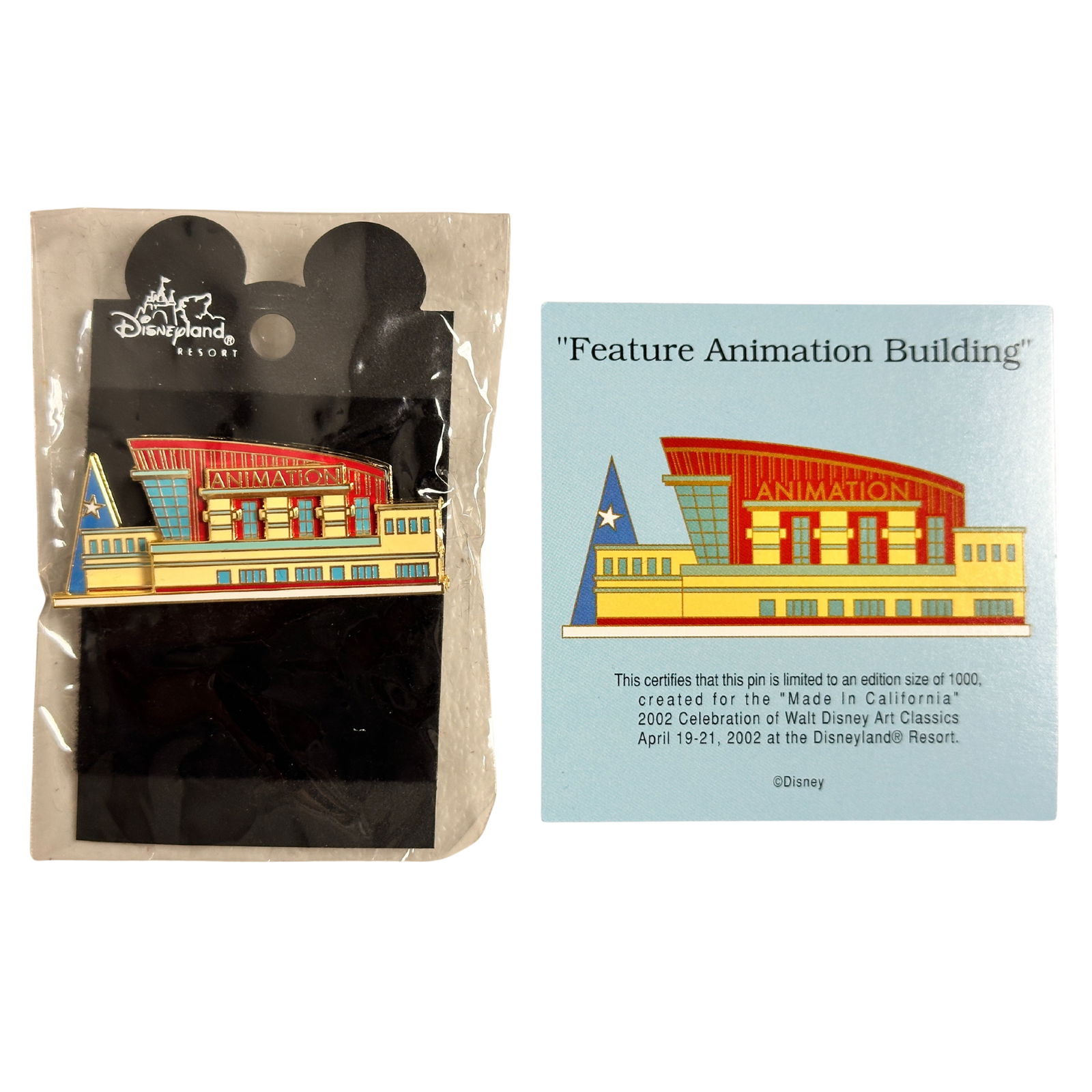 Disney WDACC Made In California Feature Animation Building Pin (1 of 2)