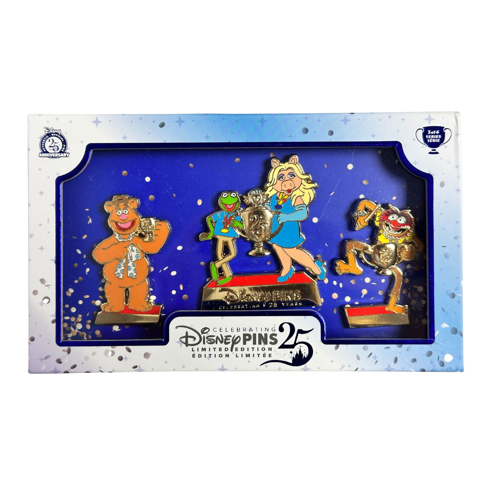 Disney Store The Muppets Celebrating 25 Years of Disney Pins Boxed Set Of 3 (1 of 3)