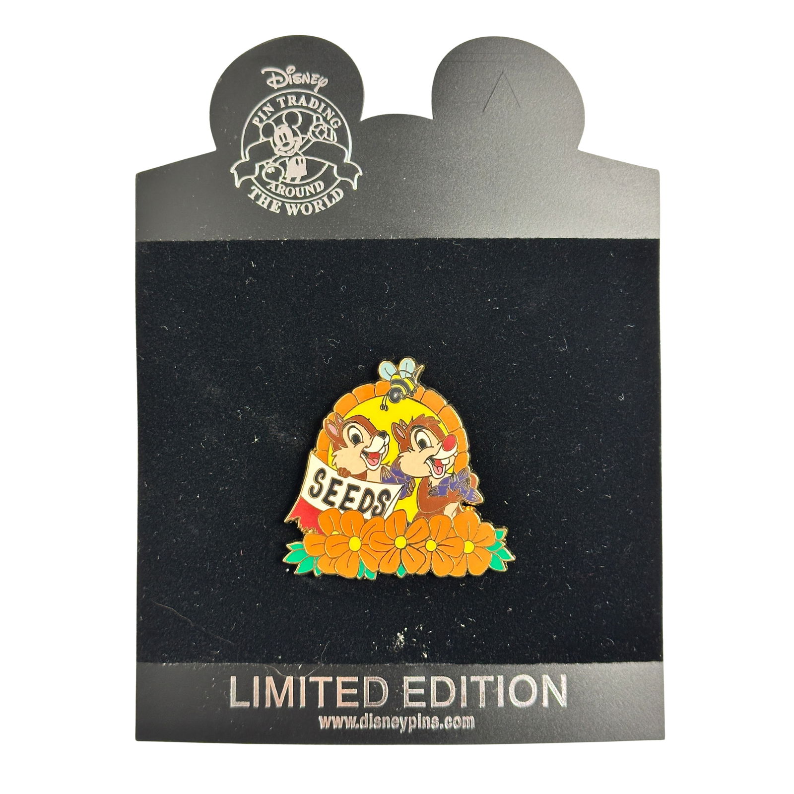 Disney Shopping Chip & Dale Seeds Flower Pin (1 of 2)