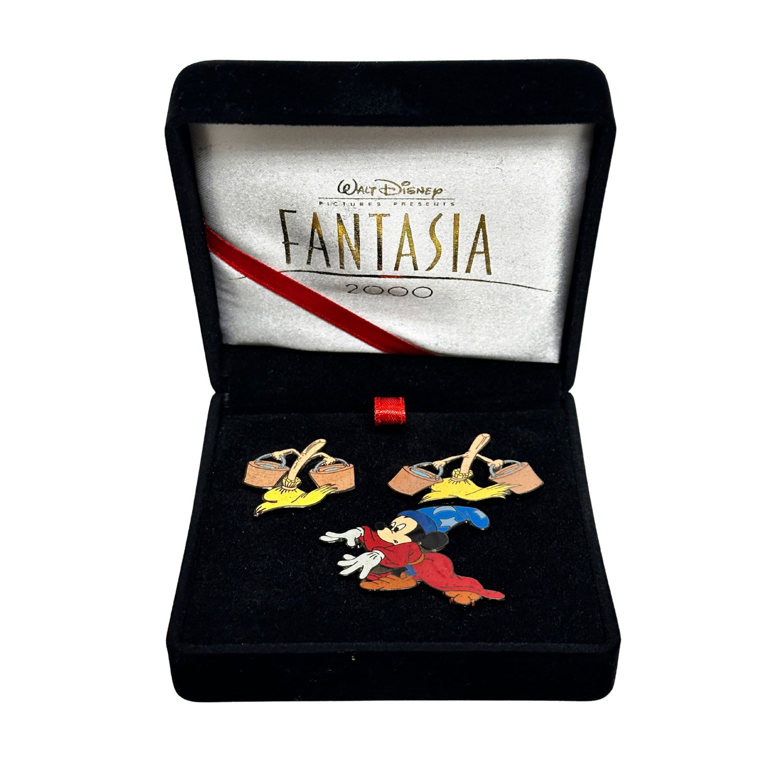 Disney DLR Fantasia The Sorcerers Apprentice Mickey and Brooms Boxed Pin Set Of 3 (1 of 3)
