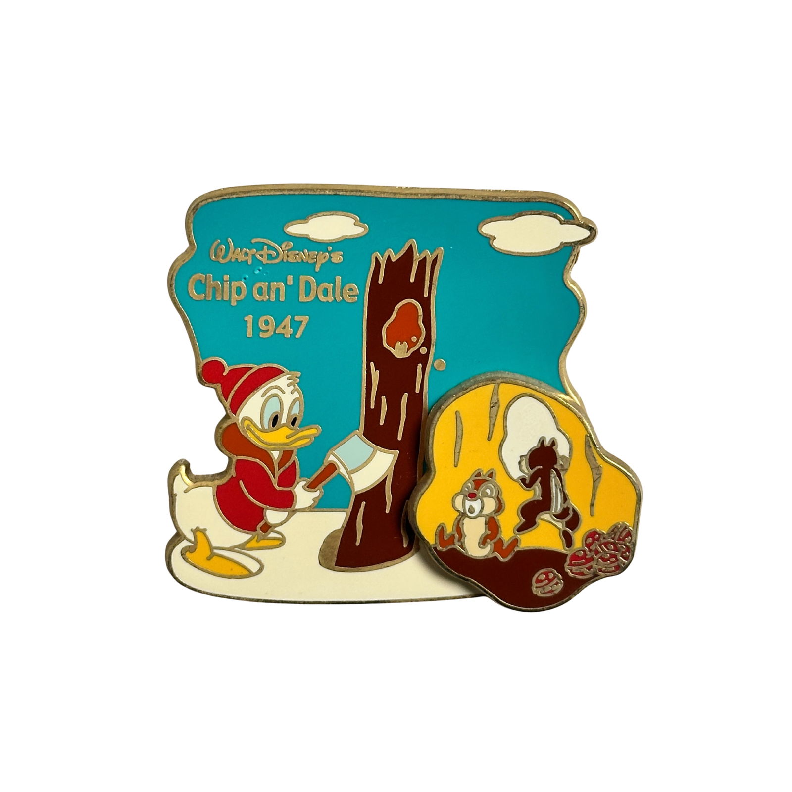 Disney TDR History Of Art Donald, Chip & Dale 1947 Pin (1 of 2)