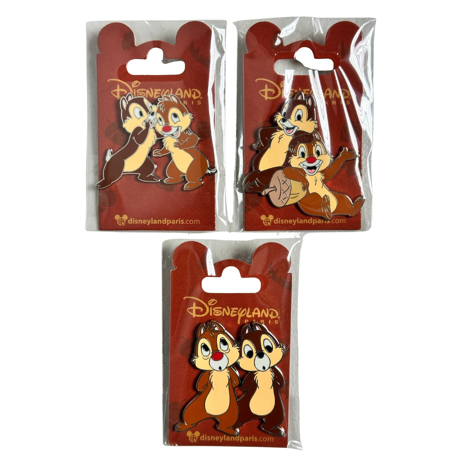 Disney DLP Chip & Dale Pin Lot Of 3: Disney DLP Chip & Dale Pin Lot Of 3. This pin is one of a series of 4 open pins featuring the chipmunks DLP released during the second covid lock down. The first pin features This pin features Chip st