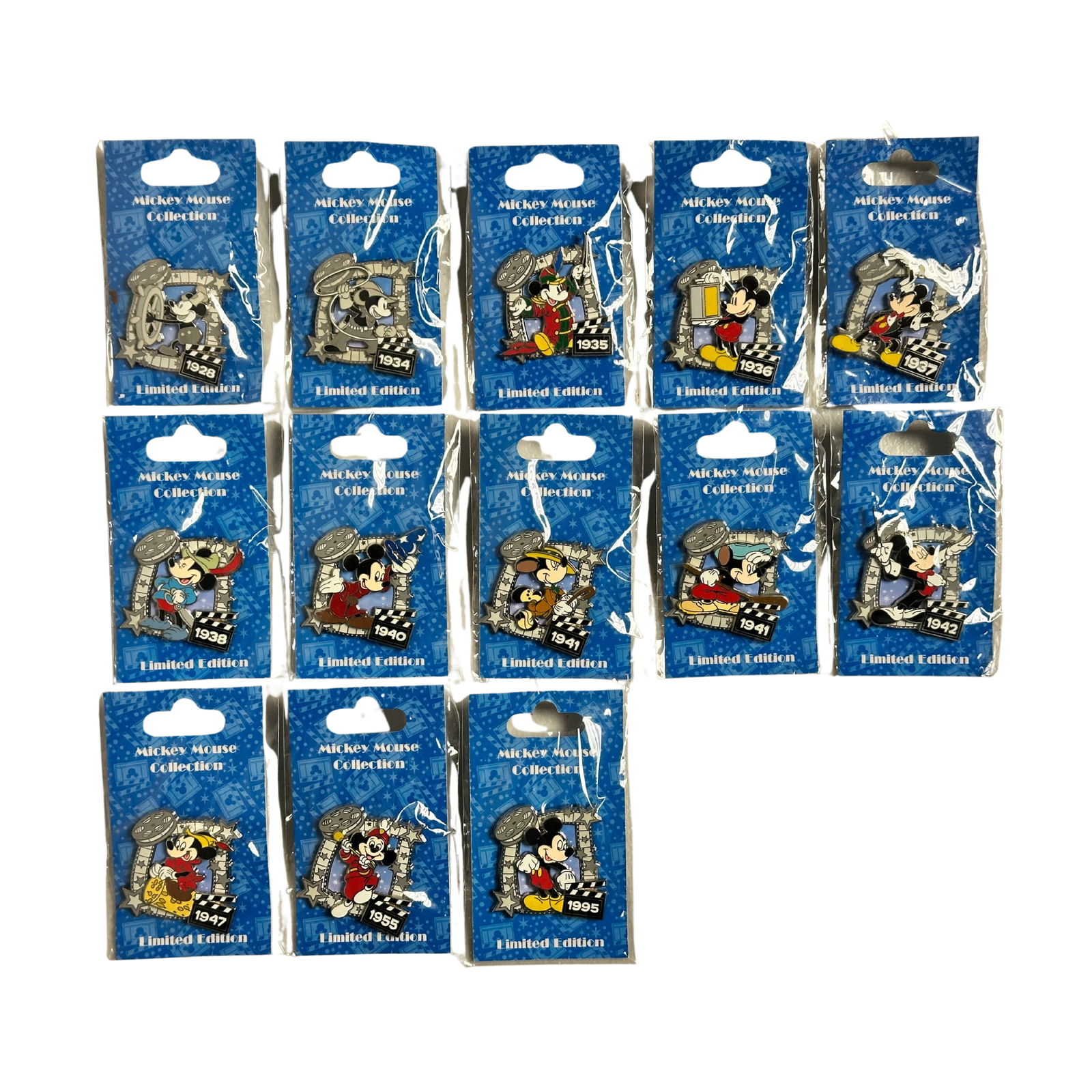 Disney HKDL Mickey Mouse Countdown Collention Pin Set Of 13 (1 of 4)