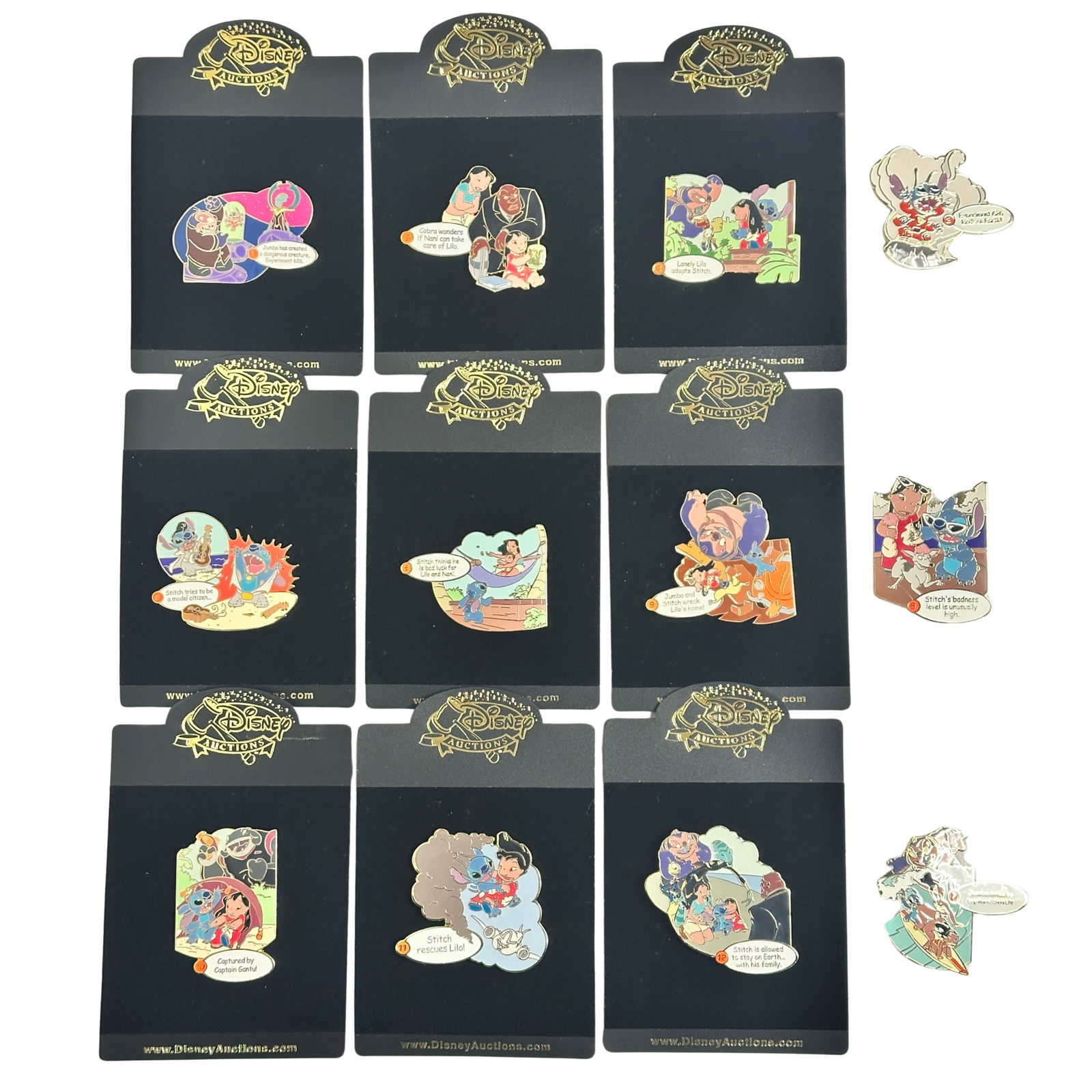 Disney Auctions Story Of Lilo & Stitch Pin Set Of 12 (1 of 9)