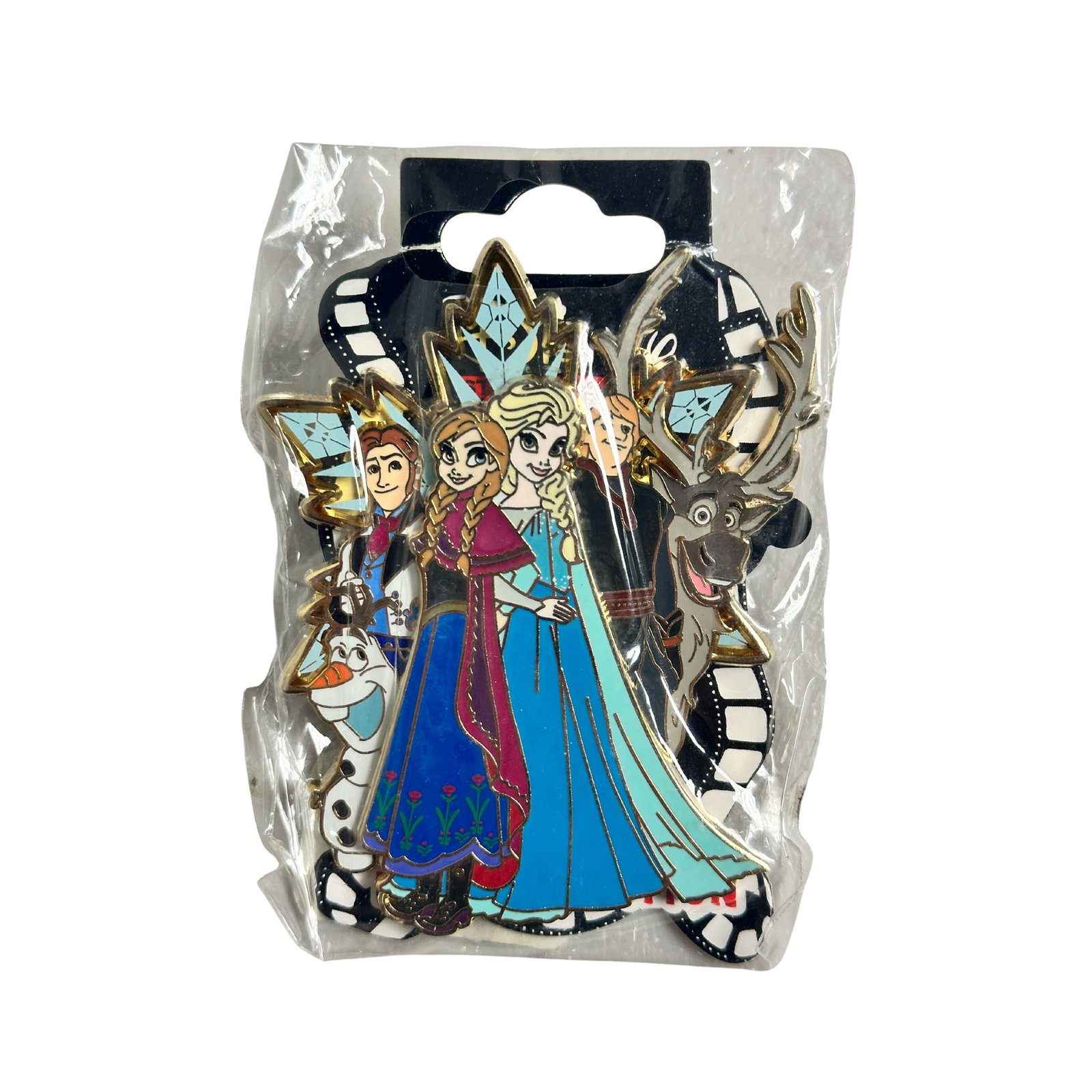 Disney DSSH Soda Fountain Frozen Anna, Elsa, Hans, Kristoff, Olaf and Sven Pin: Disney DSSH Soda Fountain Frozen Anna, Elsa, Hans, Kristoff, Olaf and Sven Pin. This DSSH Ghirardelli Soda Fountain jumbo pin features Olaf, Hans, Anna, Elsa, Kirstoff and Sven from Disney's blockbust