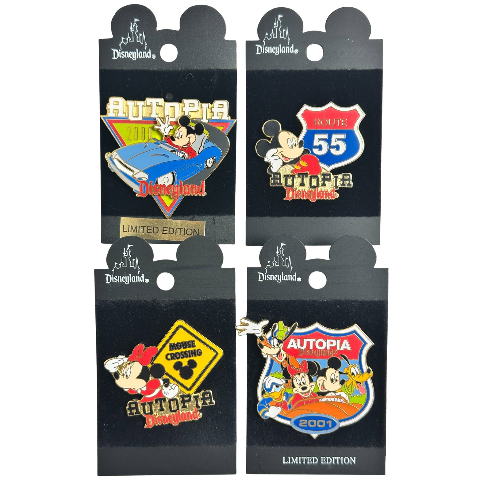 Disney DLR Autopia Fab 5 Mickey & Minnie Pin Lot Of 4: Disney DLR Autopia Fab 5 Mickey & Minnie Pin Lot Of 4. These Pins feature Mickey & Minnie as well as the whole Fab 5 Crew.*****FREE SHIPPING********SELECT BUYER ARRANGED SHIPPING AT CHECKOUT*****