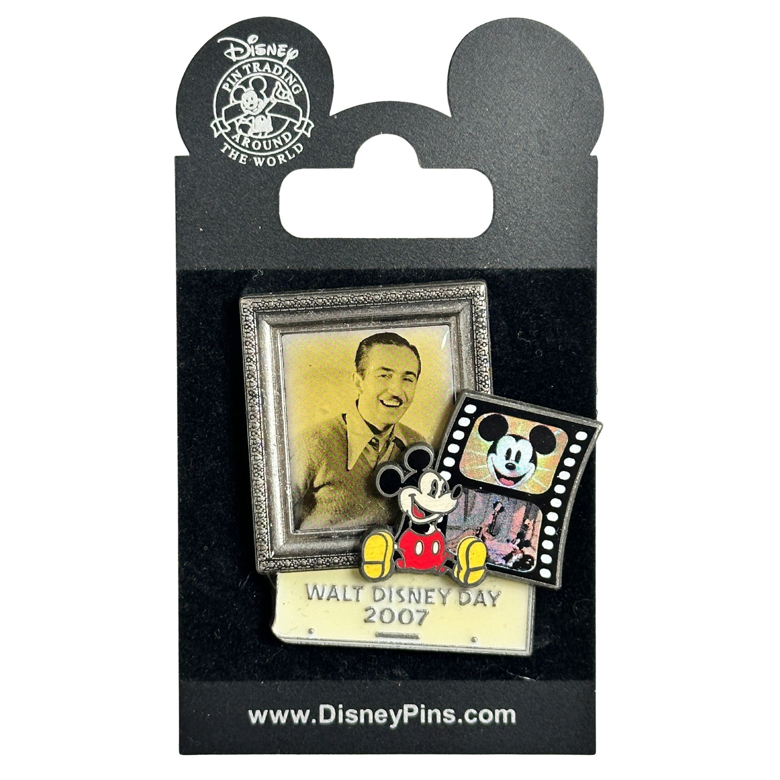 Disney WDW Walt Disney Day 2007 Mickey Film Strip Portrait Pin (1 of 2)
