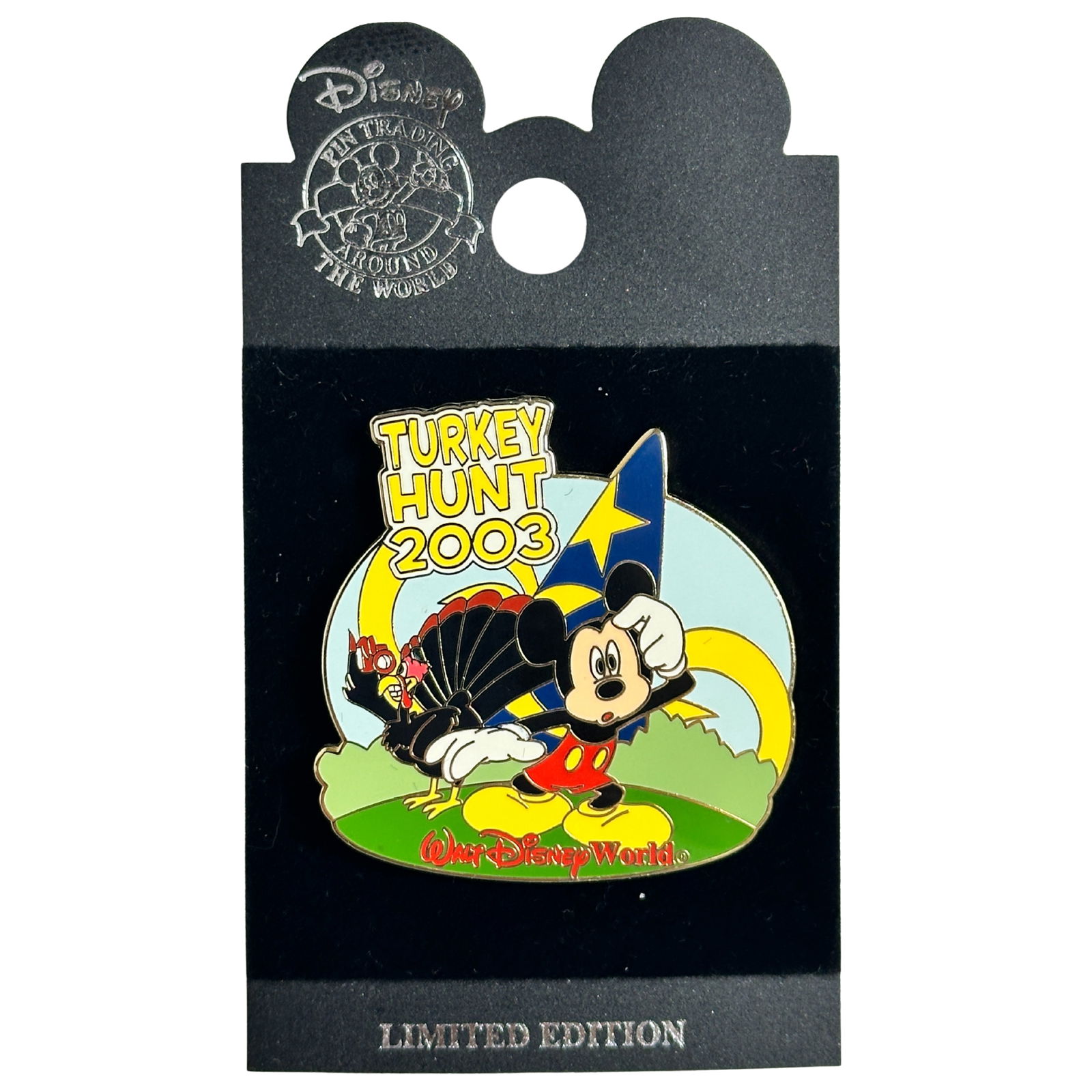 Disney WDW MGM Studios Turkey Hunt 2003 Mickey Mouse Pin (1 of 2)