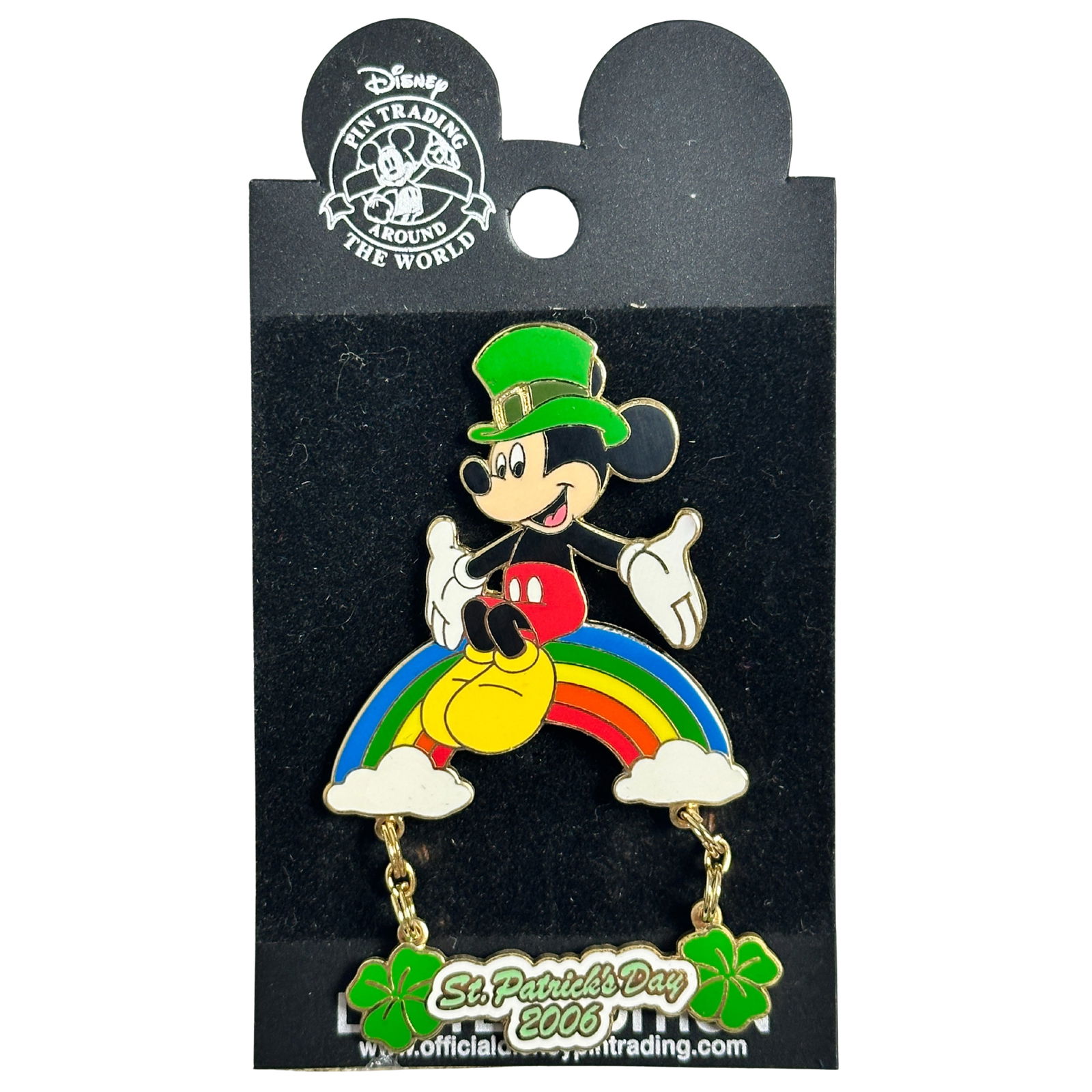 Disney Mickey Mouse St. Patricks Day 2006 Rainbow Pin (1 of 2)