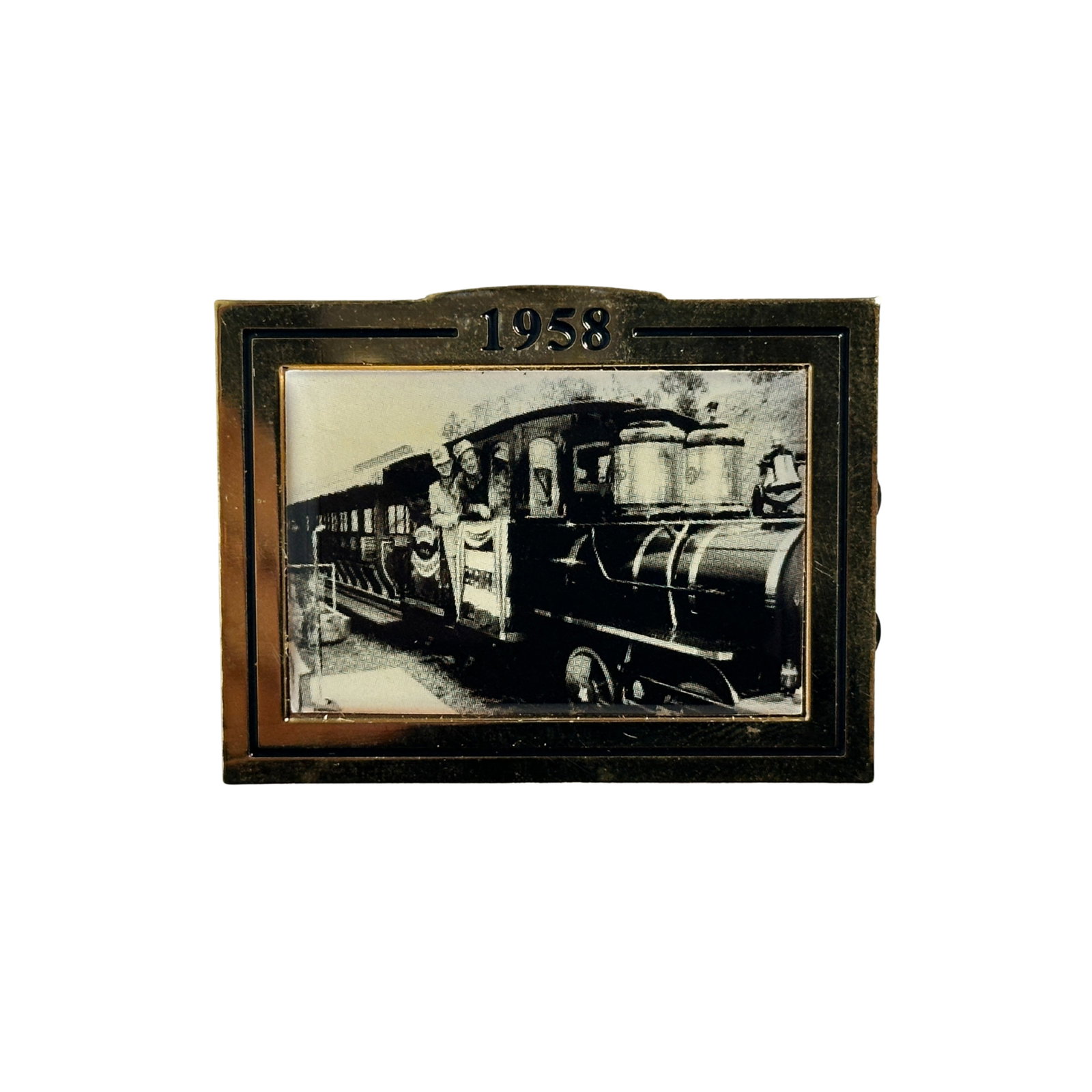 Disney Ape Pen Publishing Walt Disney & Fred Gurley Locomotive Inaugural Run Pin: Disney Ape Pen Publishing Walt Disney & Fred Gurley Locomotive Inaugural Run Pin. Pins came from Ape Pen Publishing Company that have the copyrights on these photos. Photo pins come out of the book " 