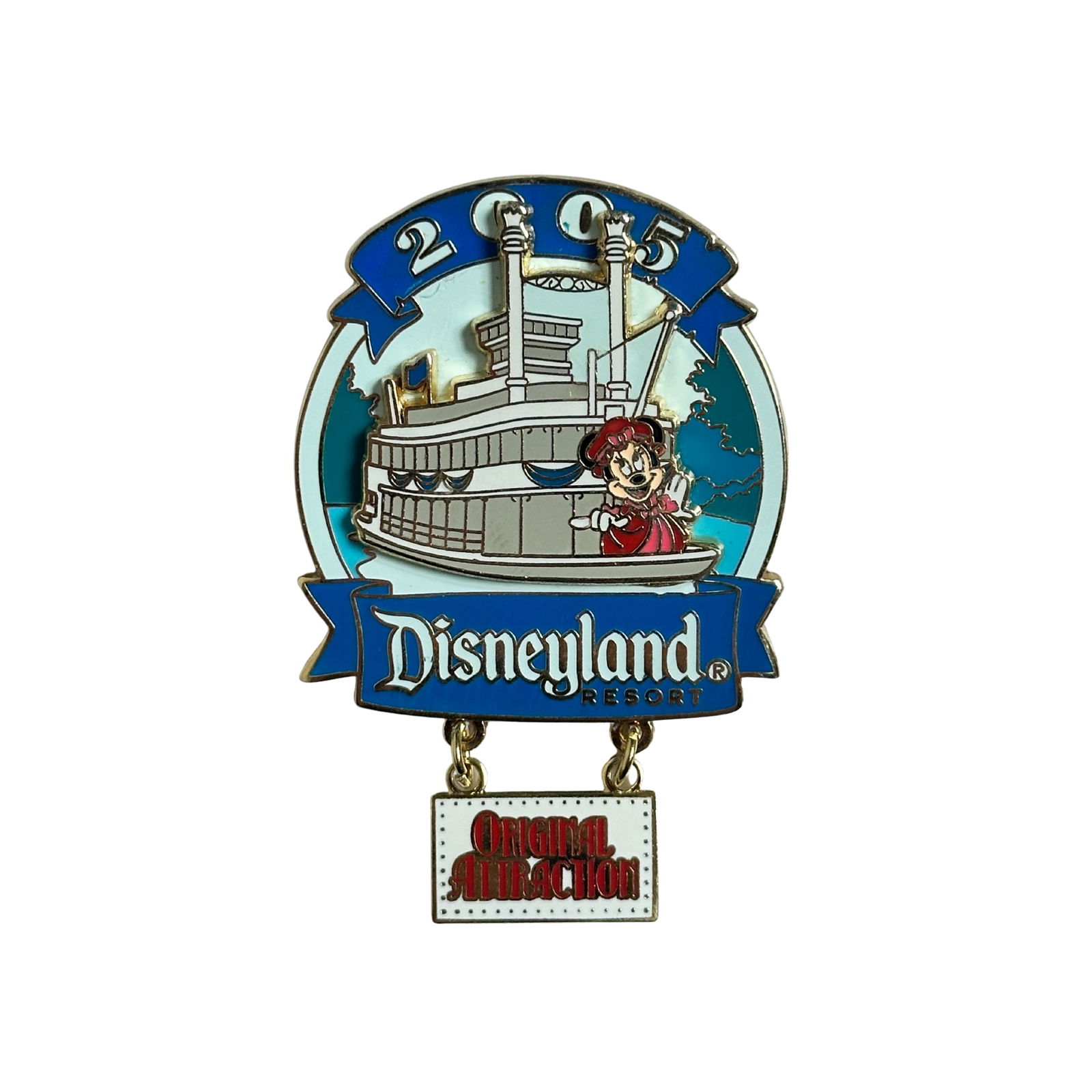 Disney DLR Original Attraction Mark Twain Riverboat Minnie Mouse Pin (1 of 2)