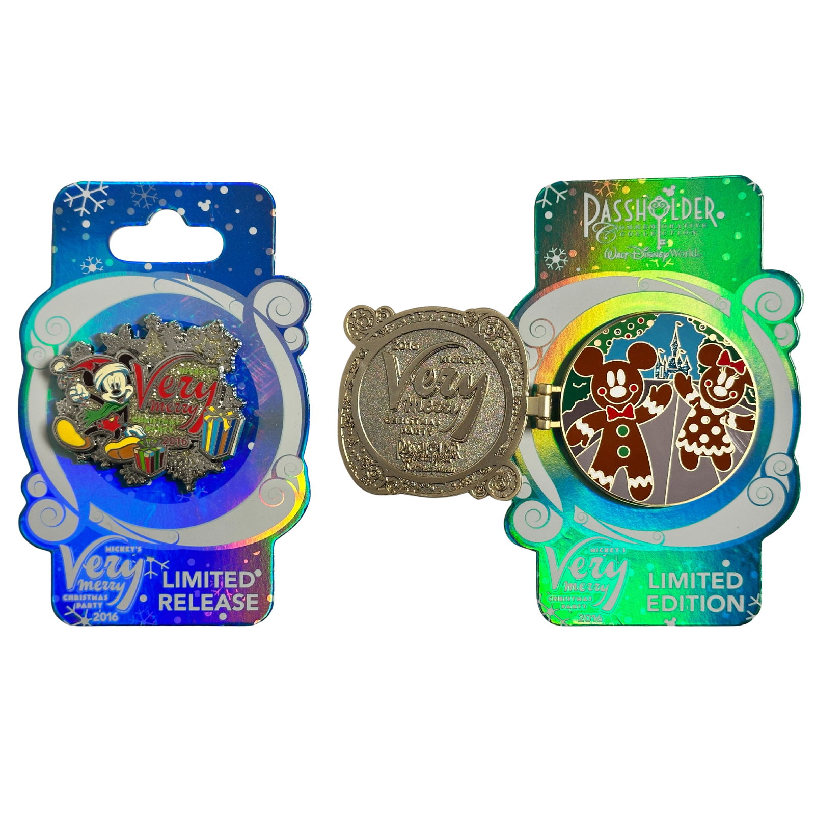 Disney WDW Mickey's Very Merry Christmas Party 2016 Pin Lot Of 2 (1 of 3)