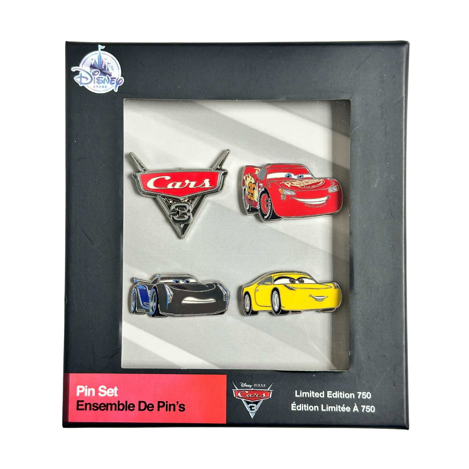Disney DS Cars 3 Boxed Pin Set Of 4 (1 of 2)