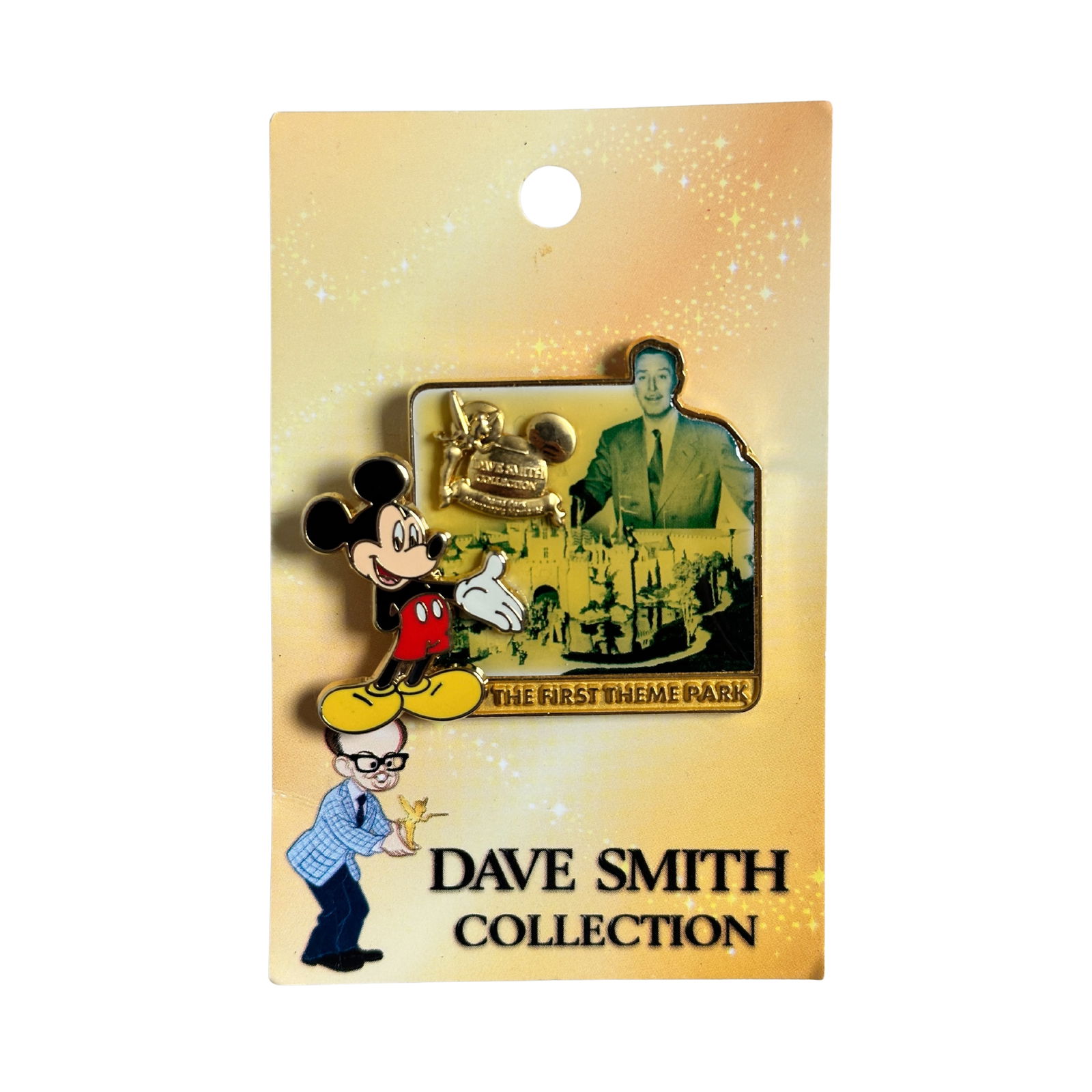 Disney WDW Dave Smith Collection Walt Disney & Mickey Mouse First Theme Park Pin (1 of 2)