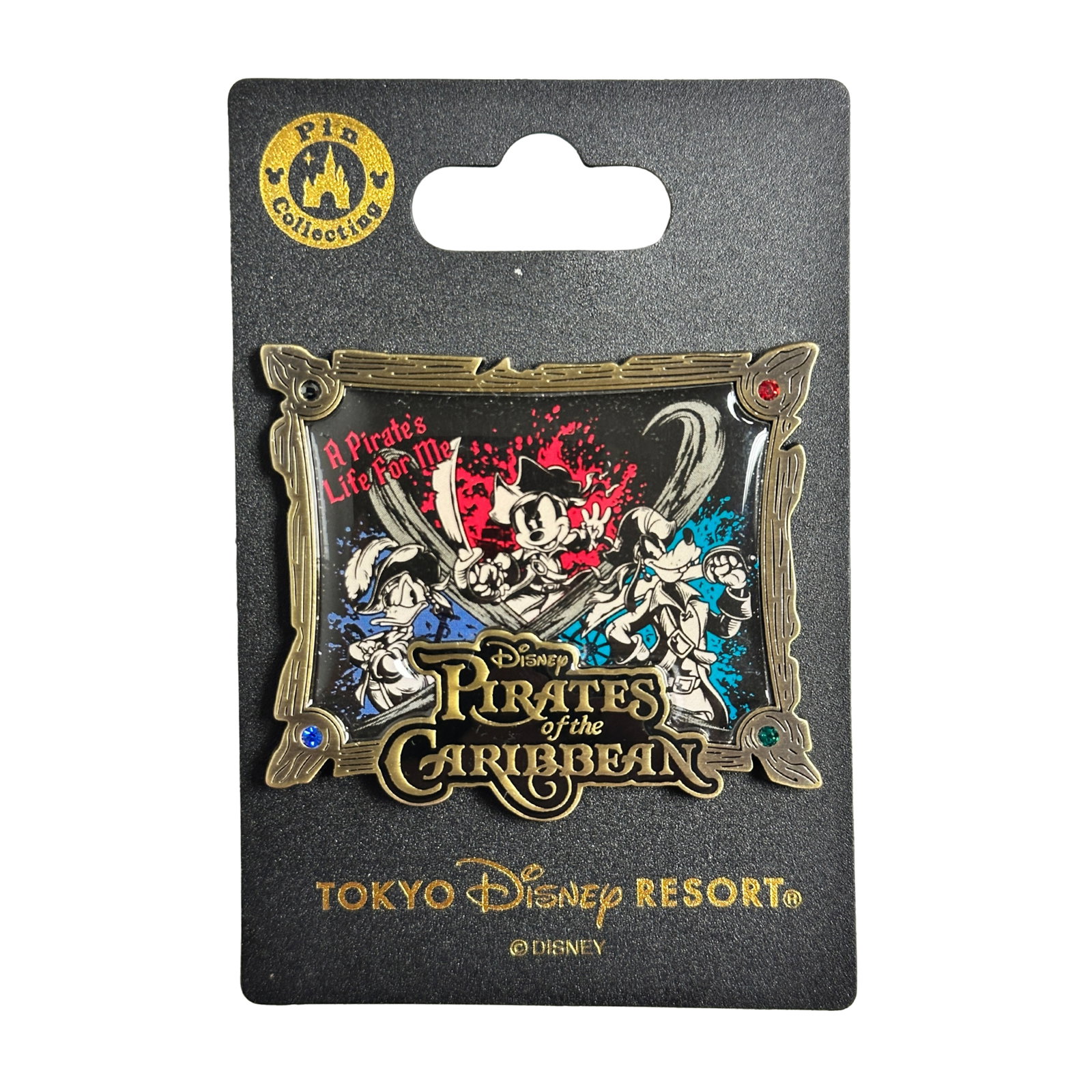 Disney TDL Pirates of the Caribbean Mickey, Donald, & Goofy "A Pirates Life For Me" Pin: Disney TDL Pirates of the Caribbean Mickey, Donald, & Goofy "A Pirates Life For Me" Pin. This pin features Mickey, Donald, and Goofy dressed as pirates.*****FREE SHIPPING********SELECT BUYER ARRANGED 