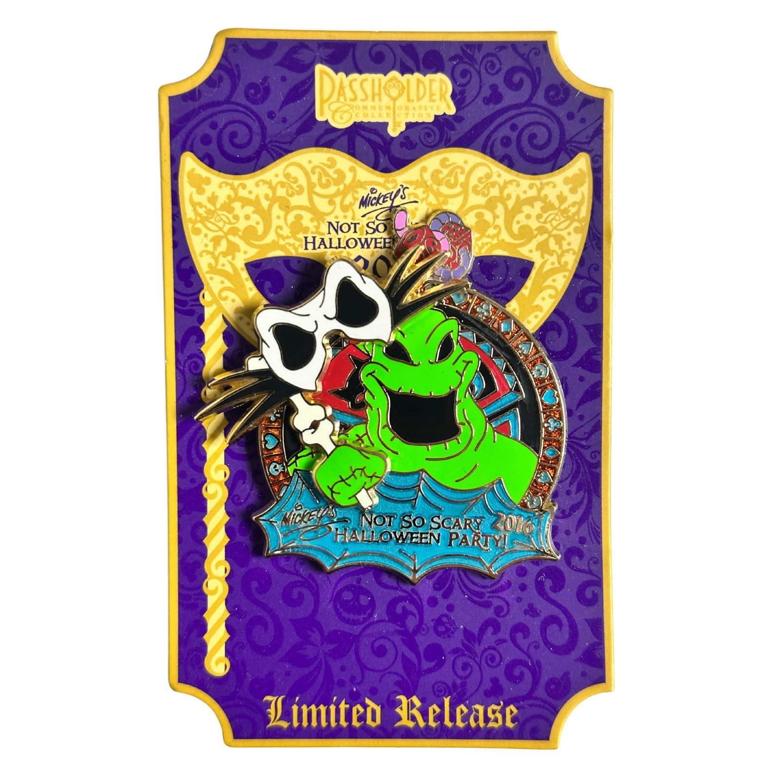 Disney WDW Mickey's Not So Scary Halloween Party 2016 Oogie Boogie Passholder Pin (1 of 2)