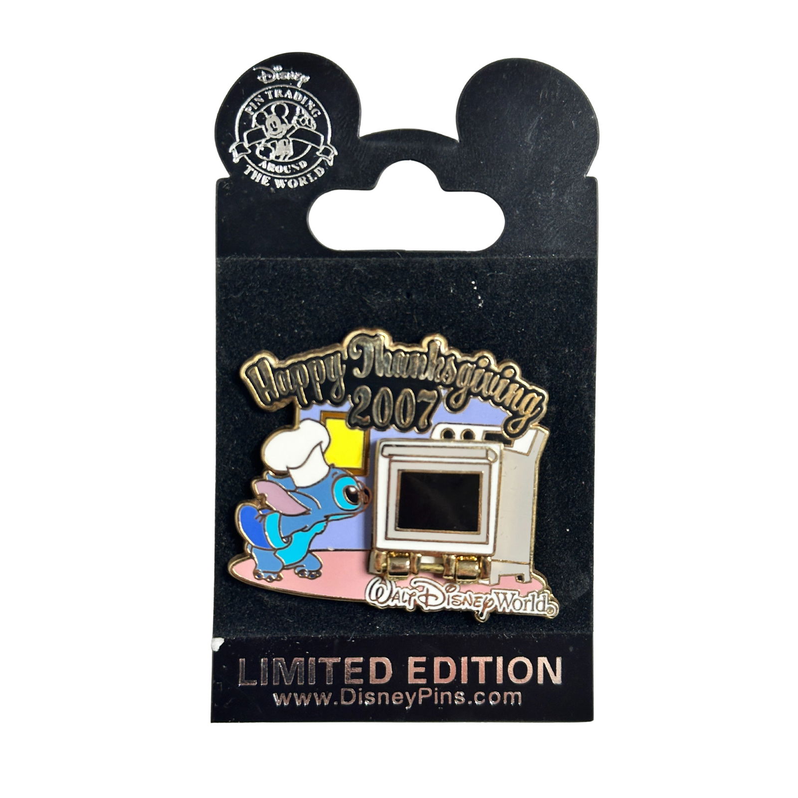 Disney WDW Happy Thanksgiving 2007 Chef Stitch Pin (1 of 3)
