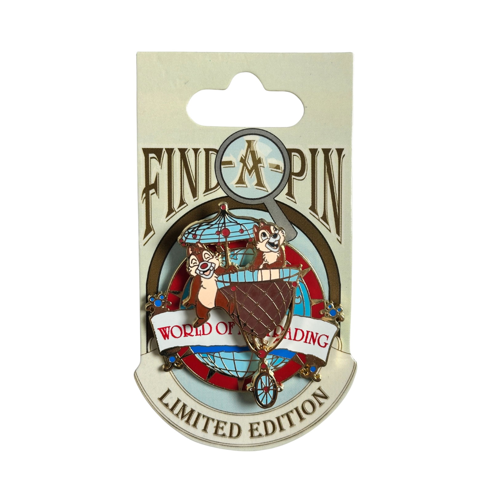 Disney WDW Chip and Dale Find-A-Pin Series July Pin: Disney WDW Chip and Dale Find-A-Pin Series July Pin. You're invited to "solve the mystery" in the Find-A-Pin collection. Each month, a new limited edition pin will be released featuring one of the wor
