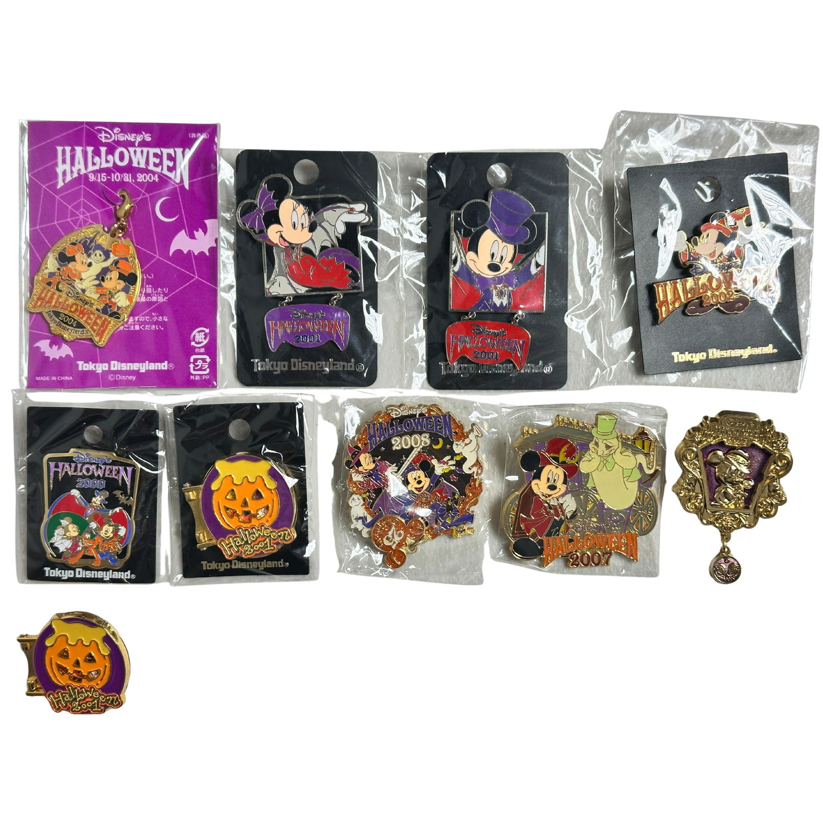 Disney WDW Mickey & Minnie Halloween Assorted Pin Lot Of 10 (1 of 2)