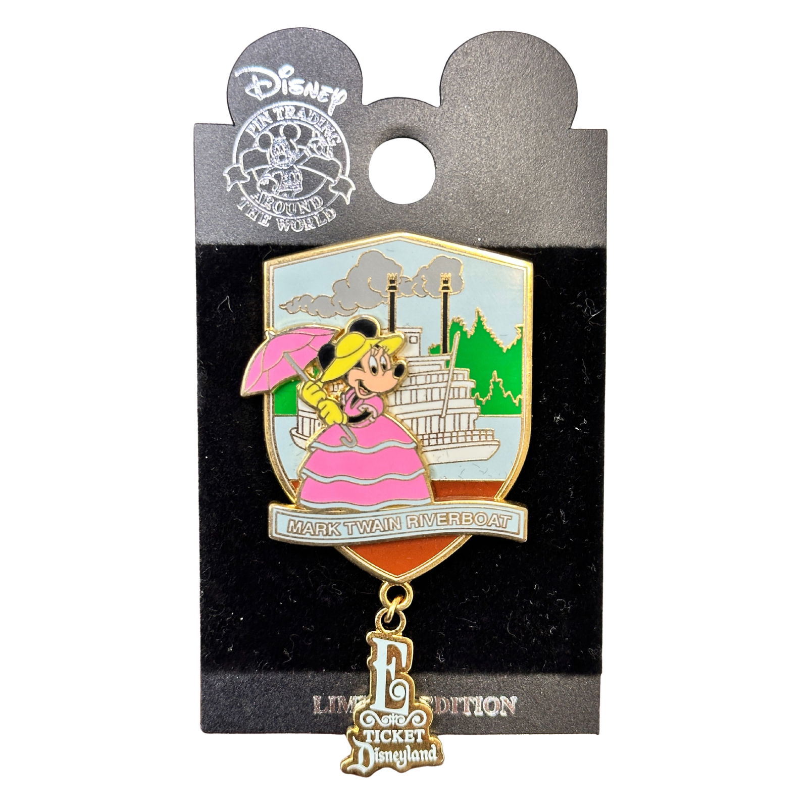 Disney DLR E Ticket Minnie Mark Twain River Boat Pin (1 of 2)