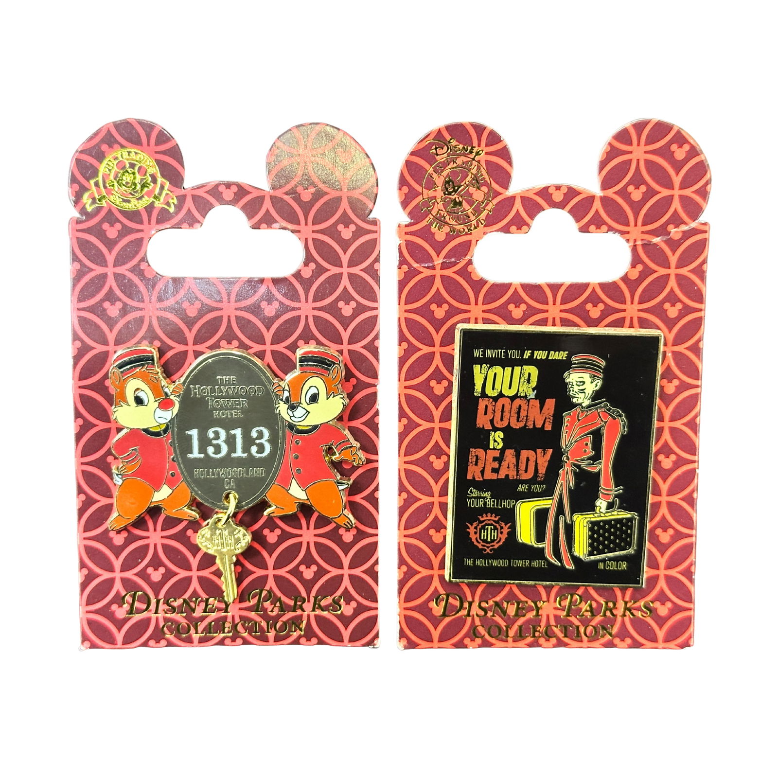 Disney Parks WDW Twilight Zone Tower Of Terror Pin Lot Of 2 (1 of 2)