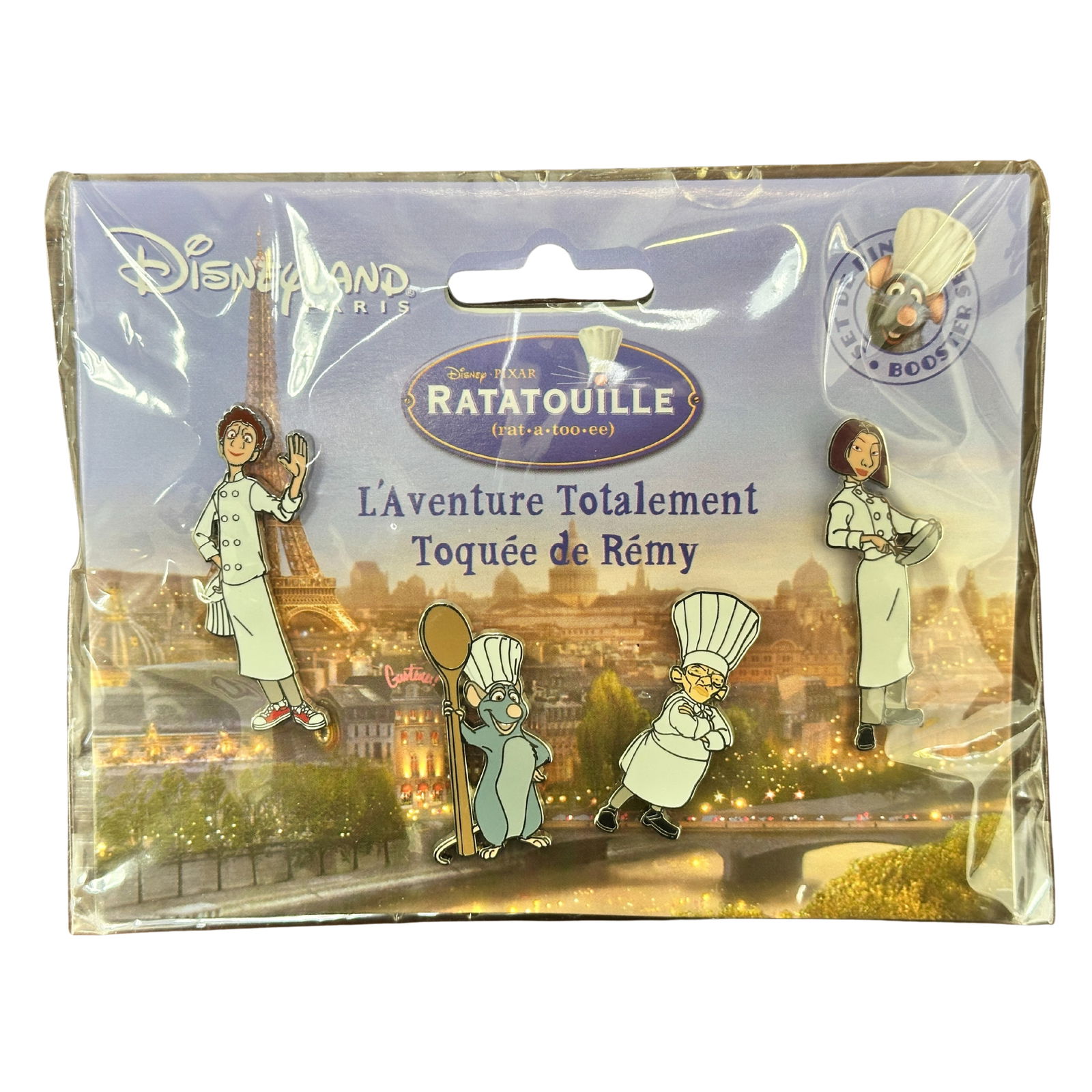 Disney DLP Pixar Ratatouille Booster Pin Set Of 4 (1 of 2)
