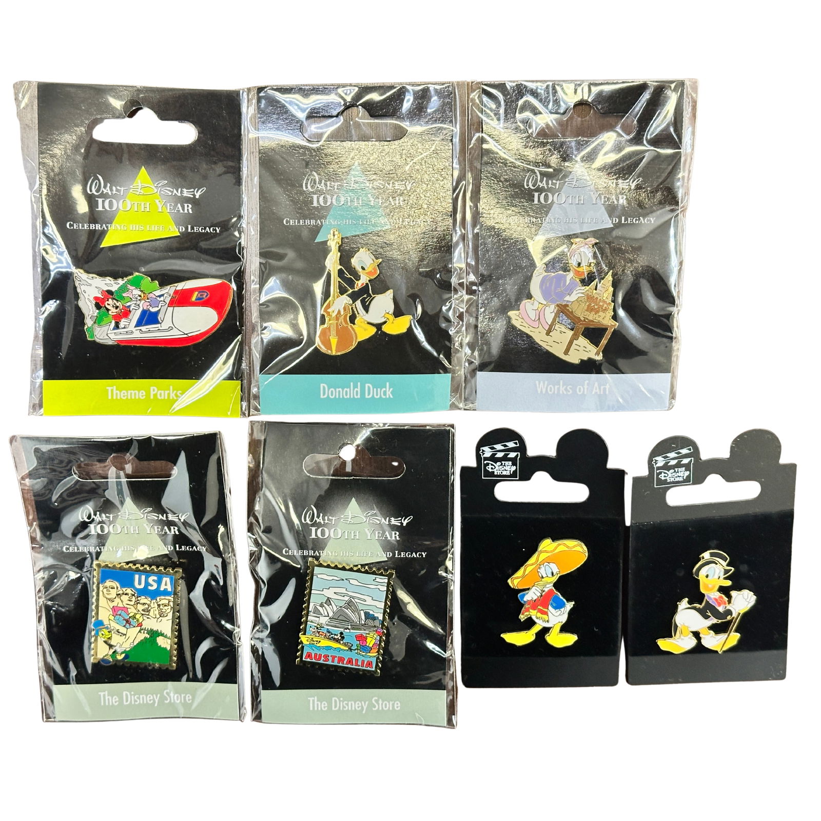 Disney WDW Walt's 100th Year Pin Lot Of 7 (1 of 2)