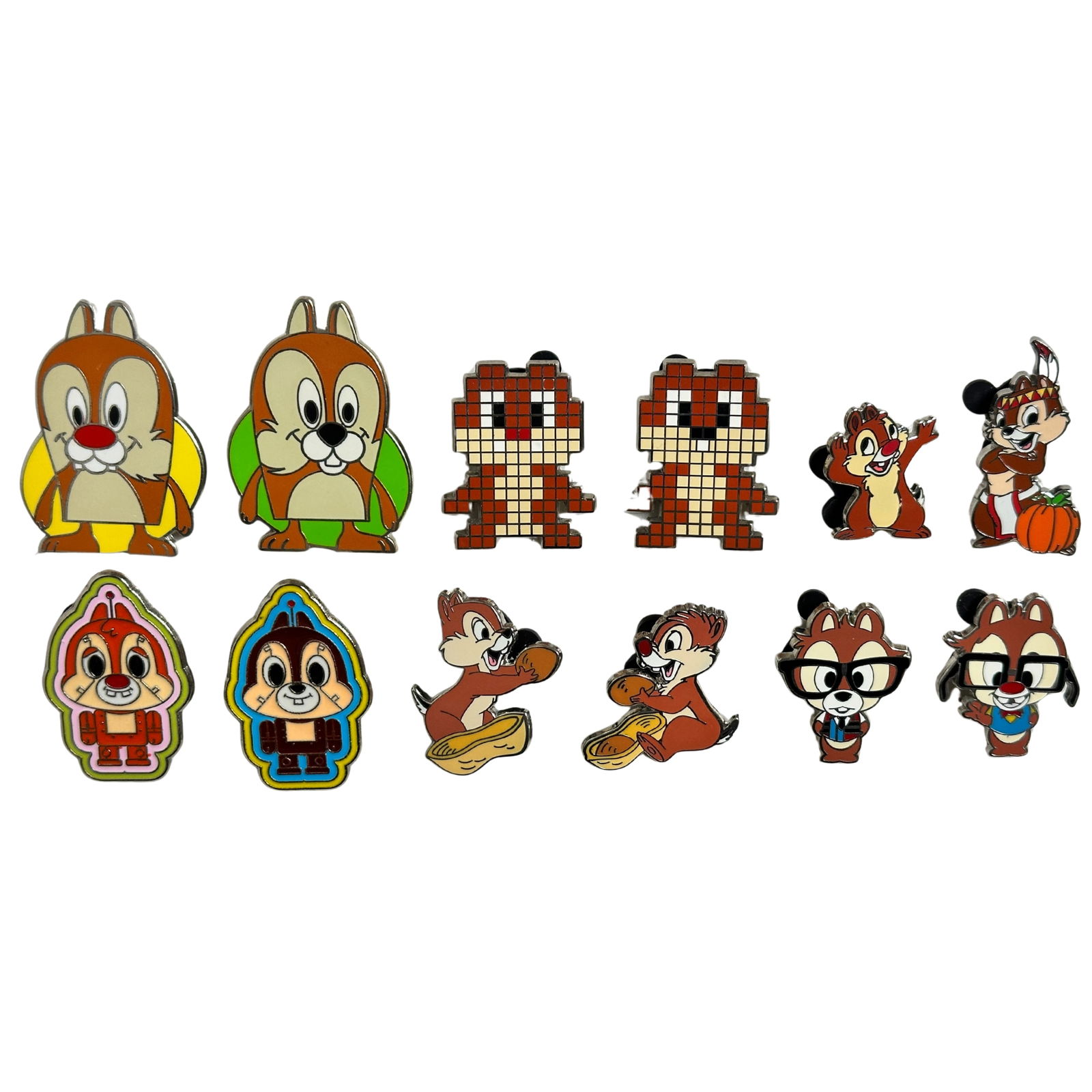 Disney WDW Chip & Dale Assorted Pin Lot Of 12 (1 of 2)
