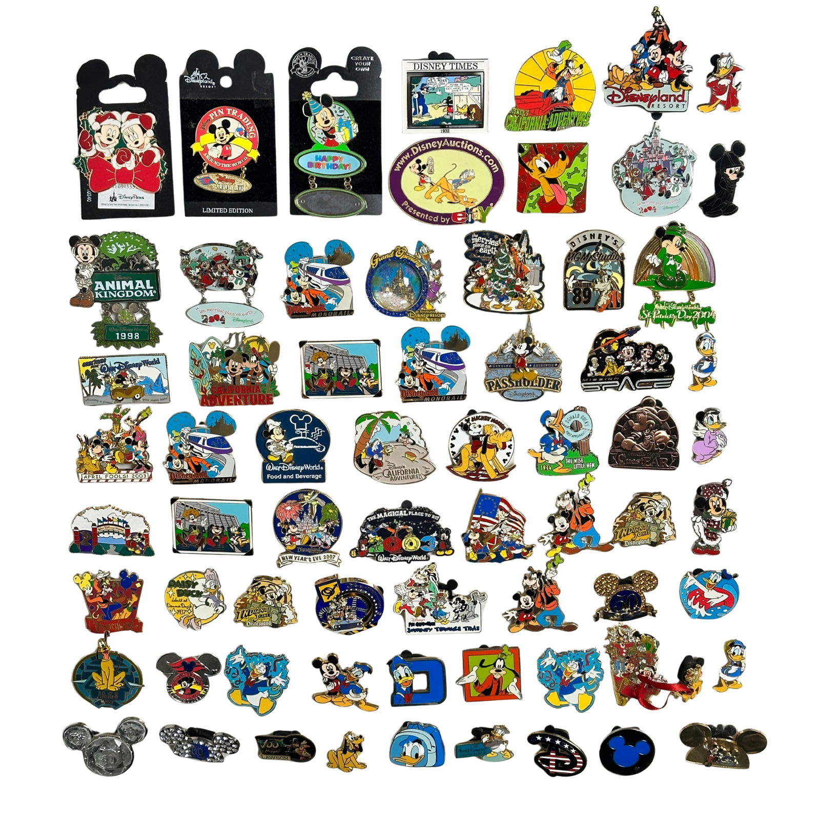 Disney WDW Mickey & Friends Fab 5 Assorted Pin Lot Of 67 (1 of 4)