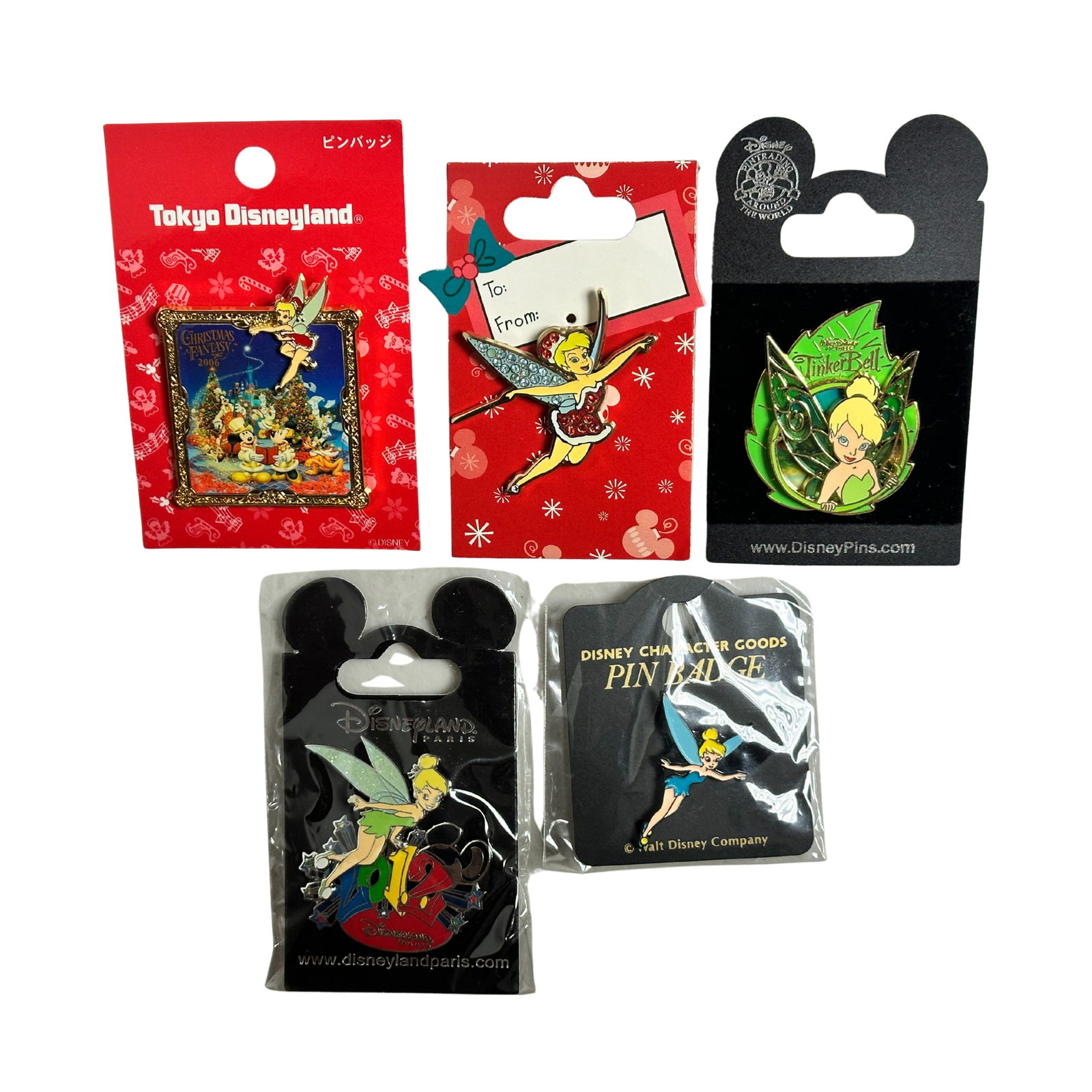 Disney TDR Tinker Bell Assorted Pin Lot Of 5 (1 of 2)