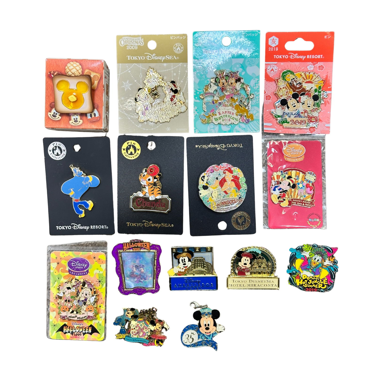 Disney TDR Tokyo Disney Assorted Pin Lot Of 15 (1 of 2)