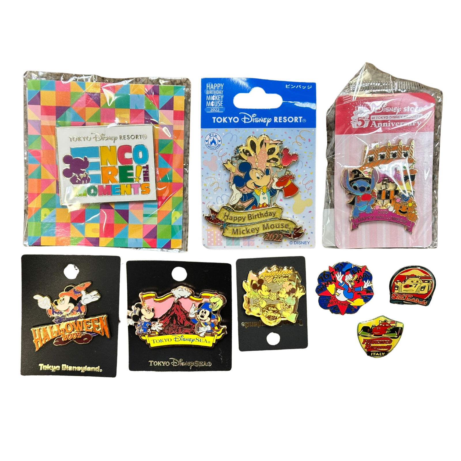 Disney TDR Tokyo Disney Assorted Pin Lot Of 9 (1 of 2)