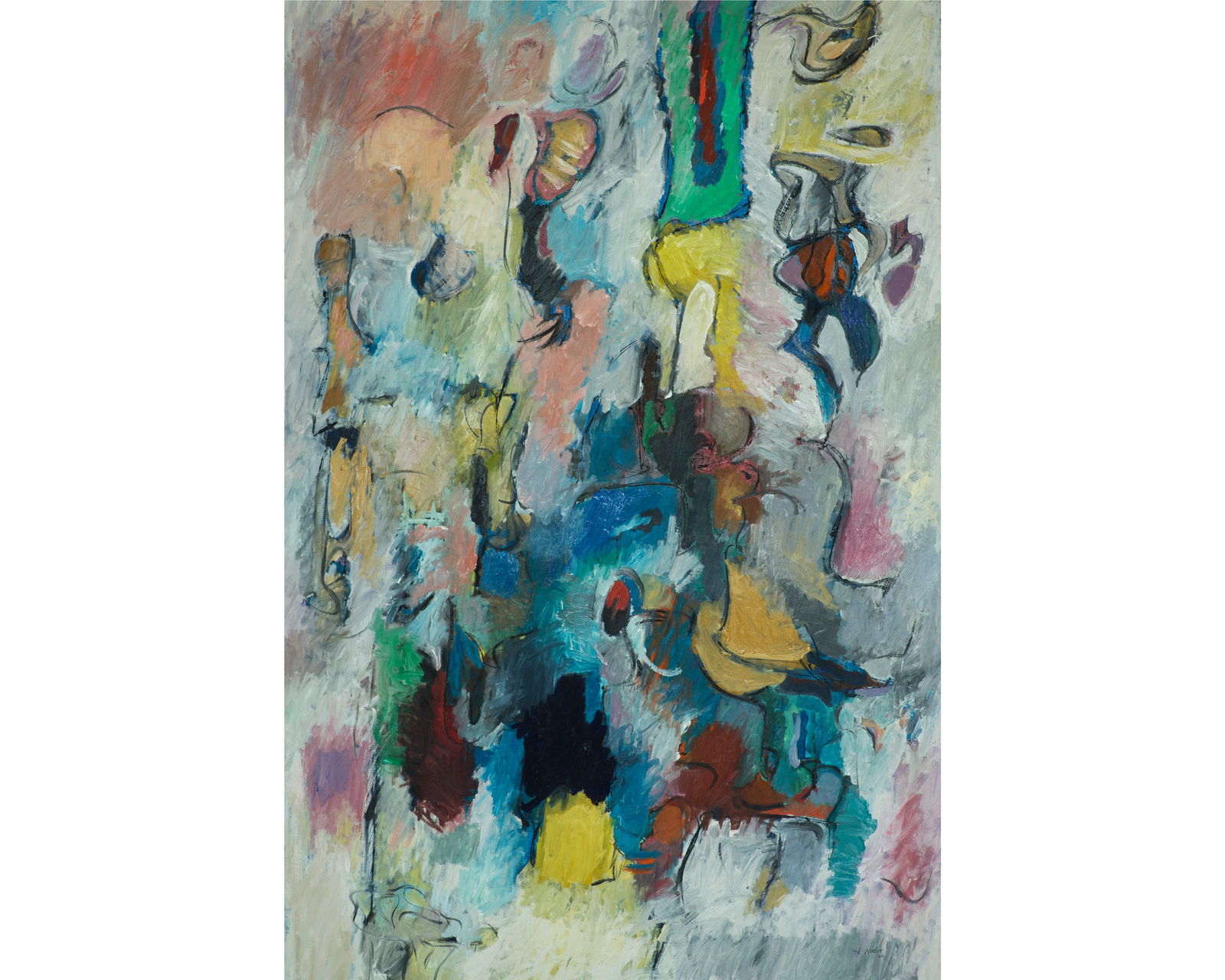 Harry Nadler 1960 Oil on Canvas "Ladybug" (1 of 4)