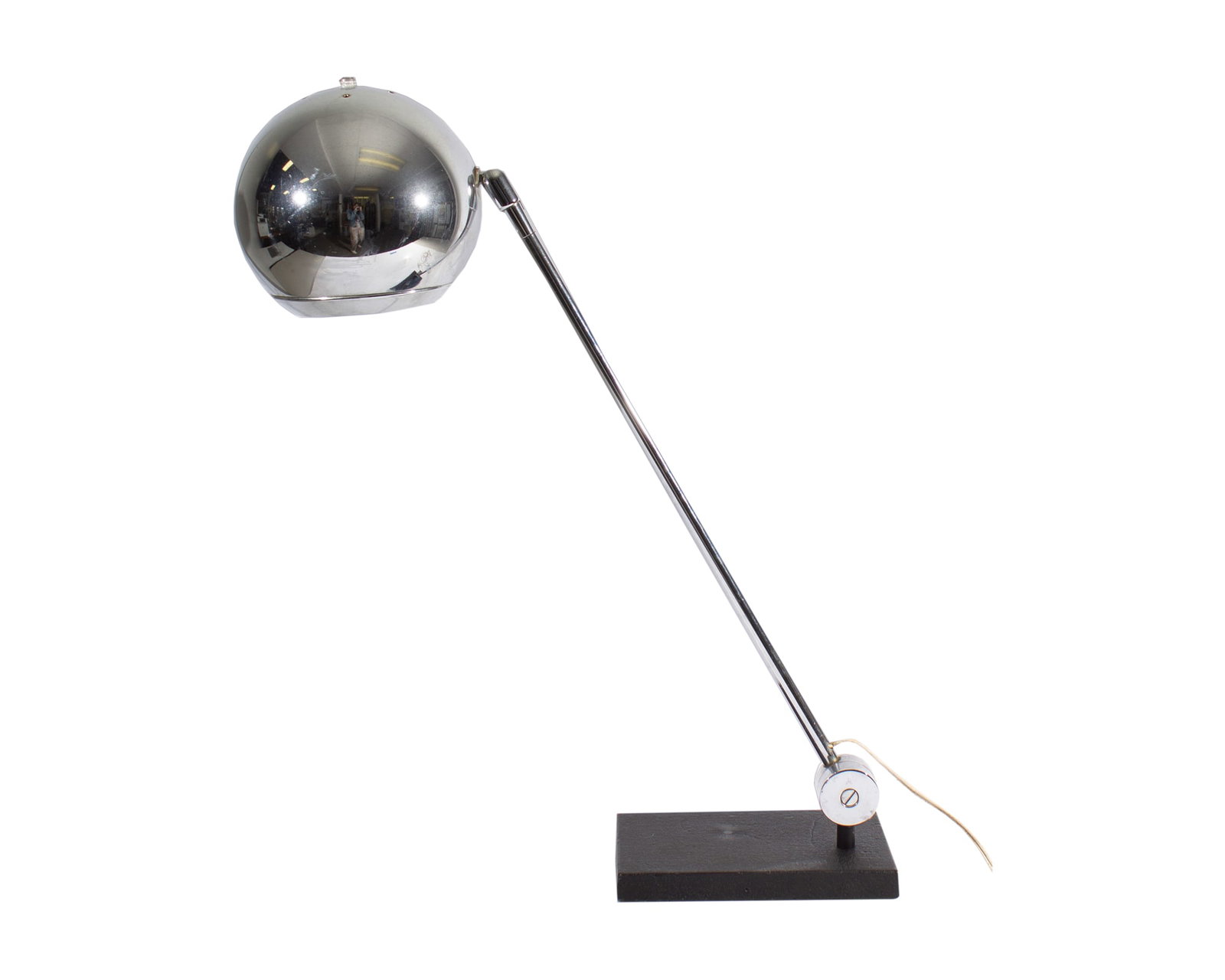 Robert Sonneman 1970s George Kovacs Chrome Orb Table Lamp (1 of 5)