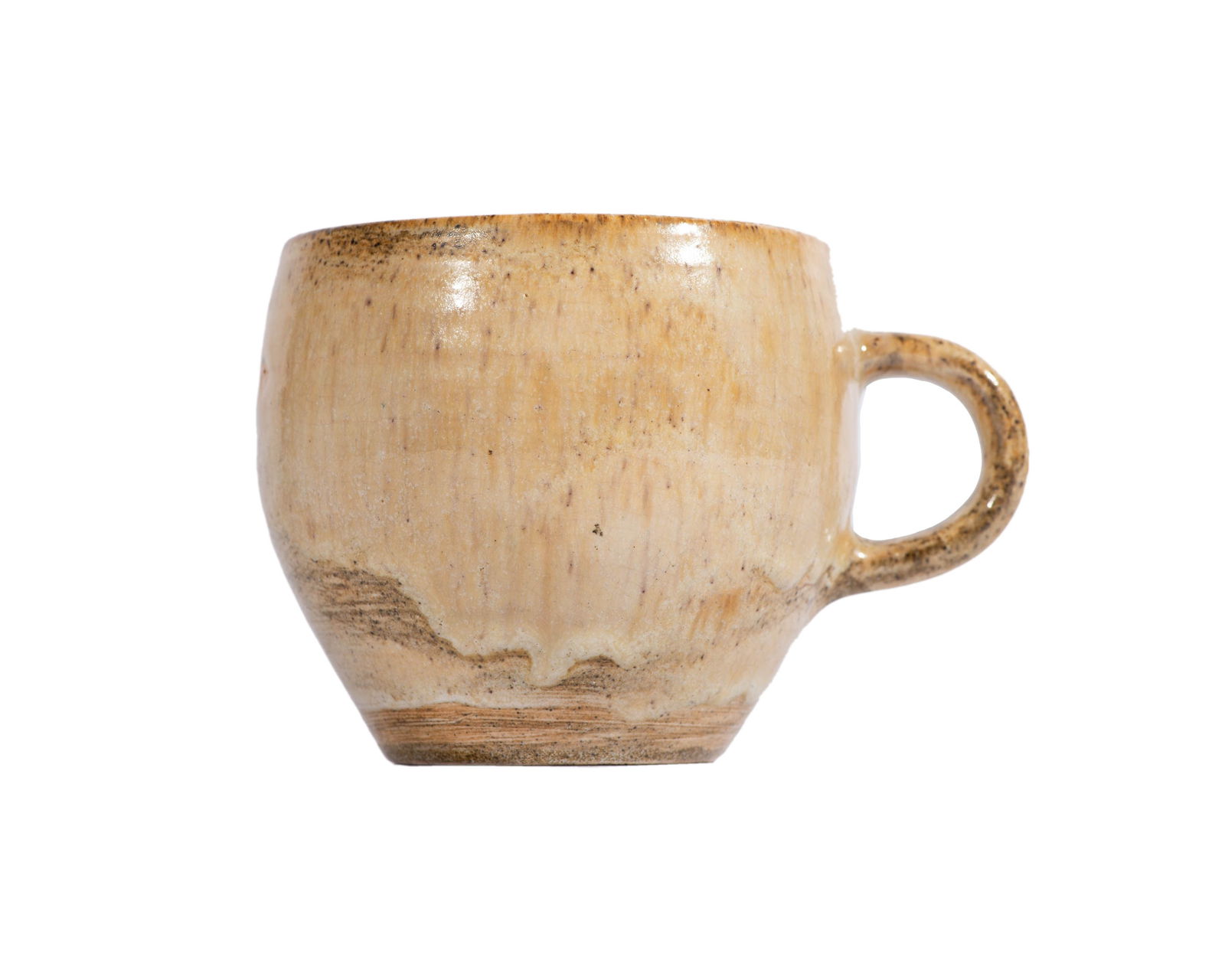 Lucie Rie (attrib.) Signed Studio Pottery Mug: Studio pottery mug attributed to Dame Lucie Rie (Austrian; 1902-1995). Marked. Dame Lucie Rie has often been called the "godmother of modern ceramics." Rie was born in Vienna, Austria in 1902 and open