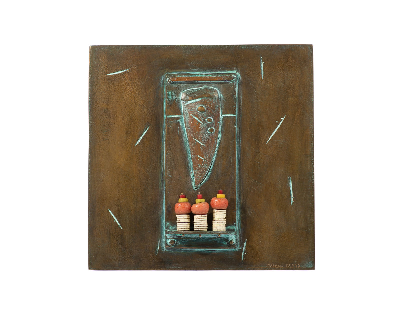 Jack McLean 1992 Bronze Wall Plaque (1 of 6)