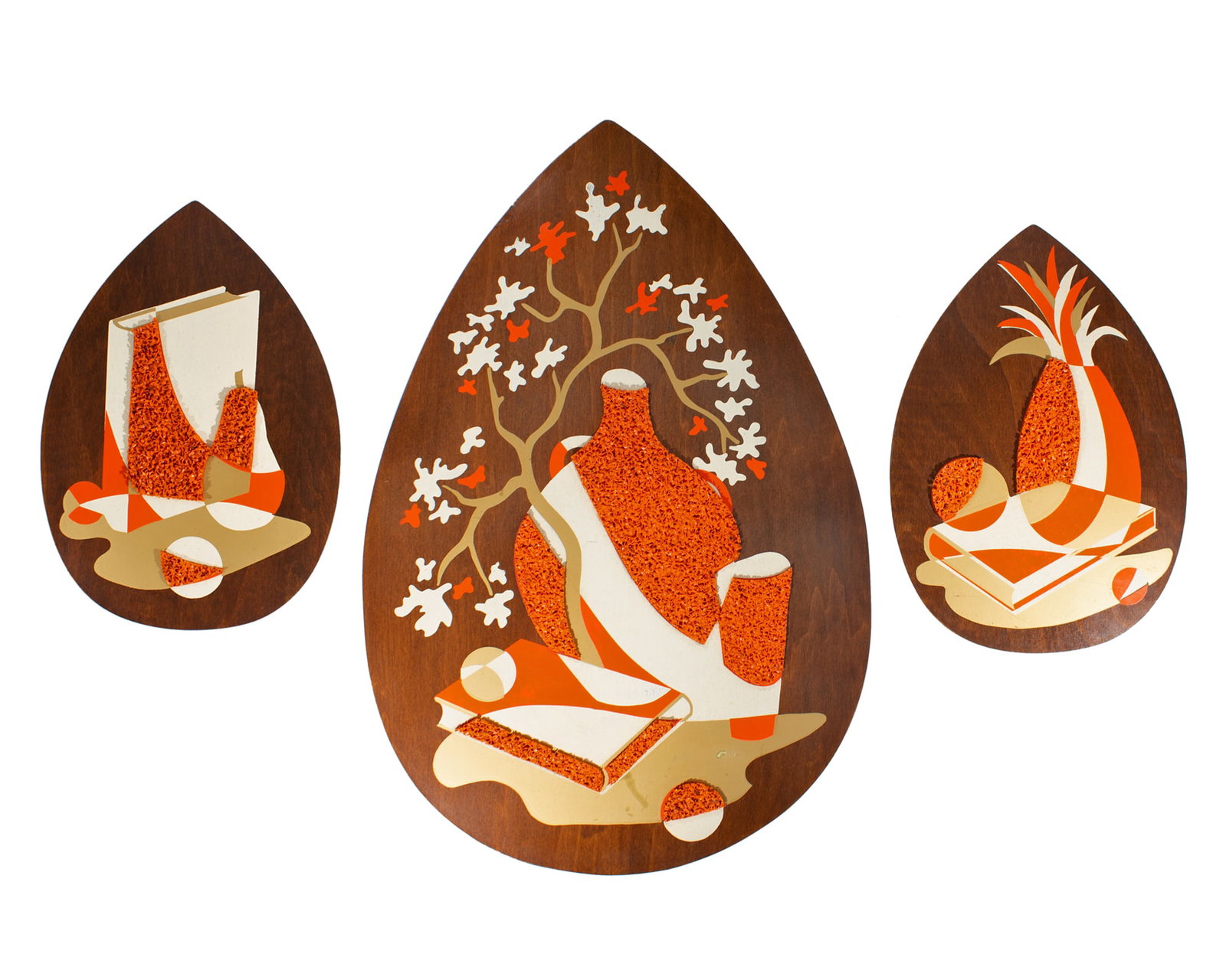 Illinois Mouldling Company 1964 Popcorn Wall Plaques (1 of 6)