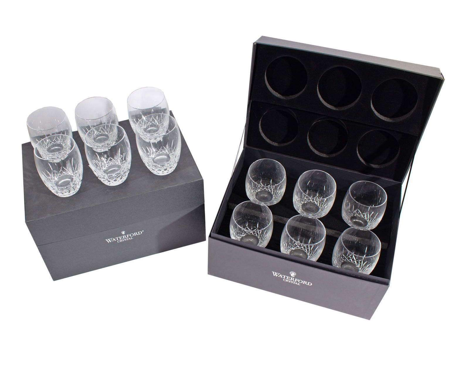 Waterford Crystal "Lismore Essence" Old Fashioned Tumbler Glasses, Set of 12 (1 of 4)