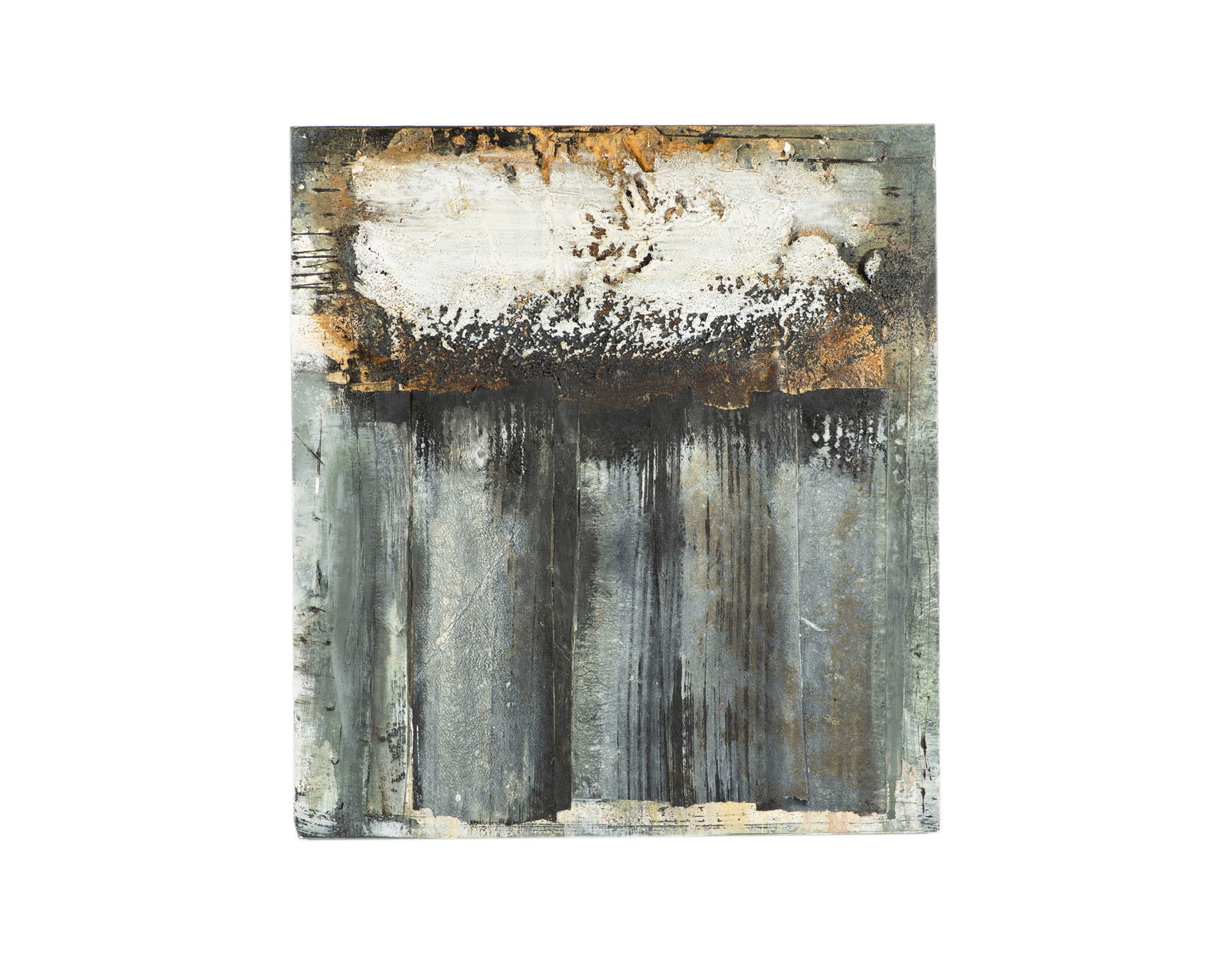 Juliet Holland 2000 “Asoko XVIII" Mixed Media Wall Assemblage: 2000 mixed media wall assemblage by the artist Juliet Holland (American; 1937-2017). Titled Asoko XVIII. Signed, dated, and titled to the verso. Born in Wellesley Hills and Duxbury, Massachusetts, Jul