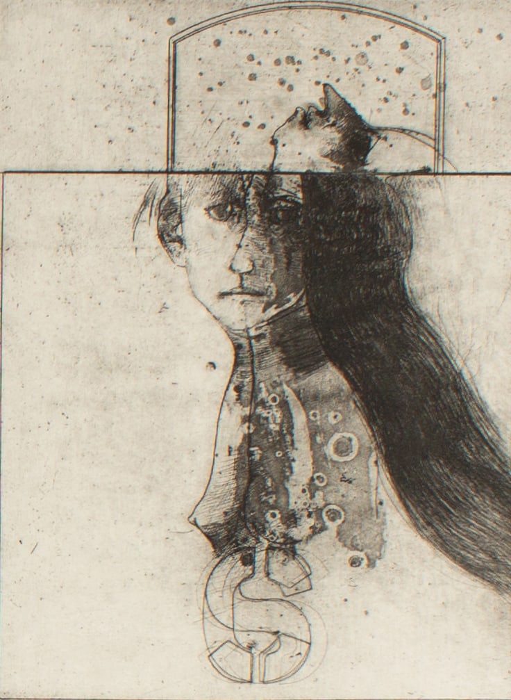 Robert Marx 1994 "Sunday's Child" Etching (1 of 4)