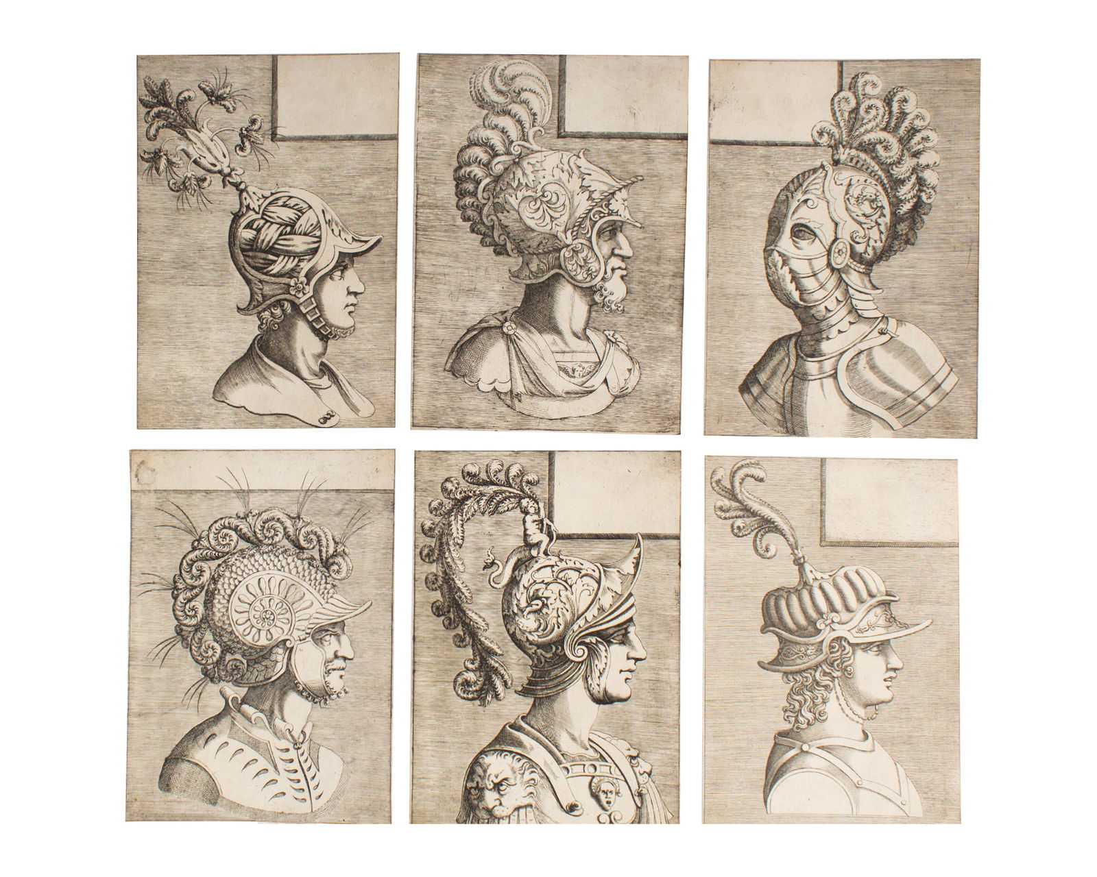Six Antique Engravings, Possibly 17th Century (1 of 2)
