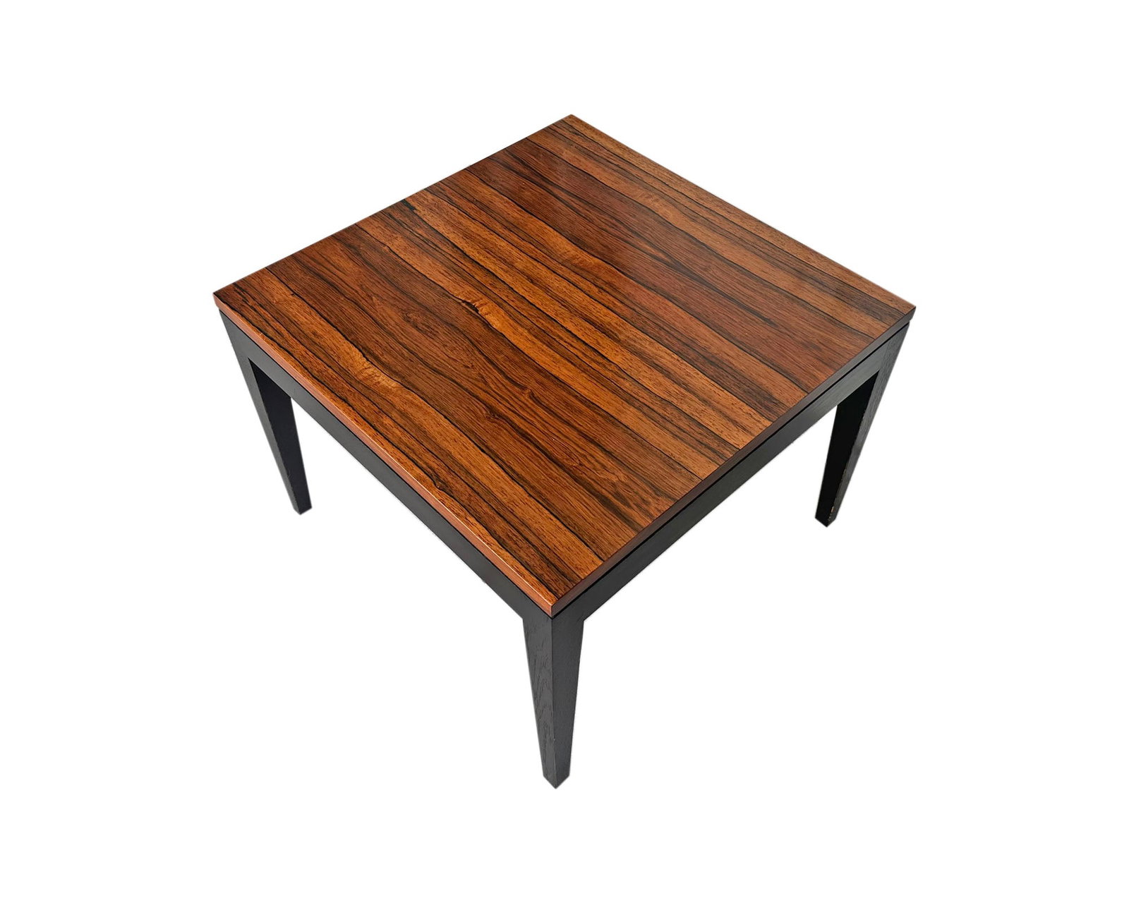 Mid Century Modern Rosewood Top Side Table (1 of 5)