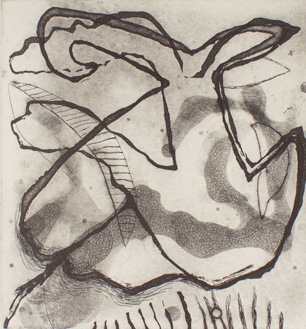 Carol Acquilano Abstract Aquatint Print (1 of 4)
