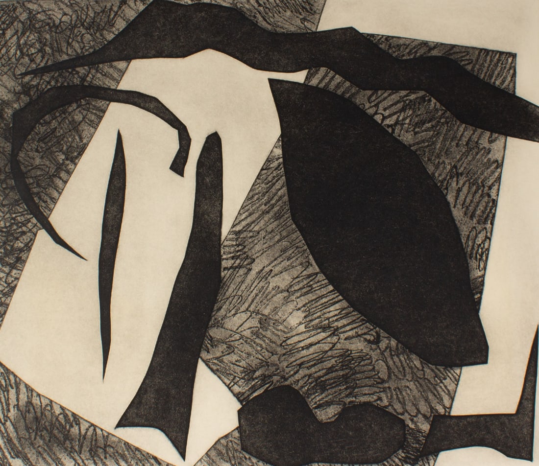 Tarrant Clements 1994 Abstract Aquatint Print (1 of 4)