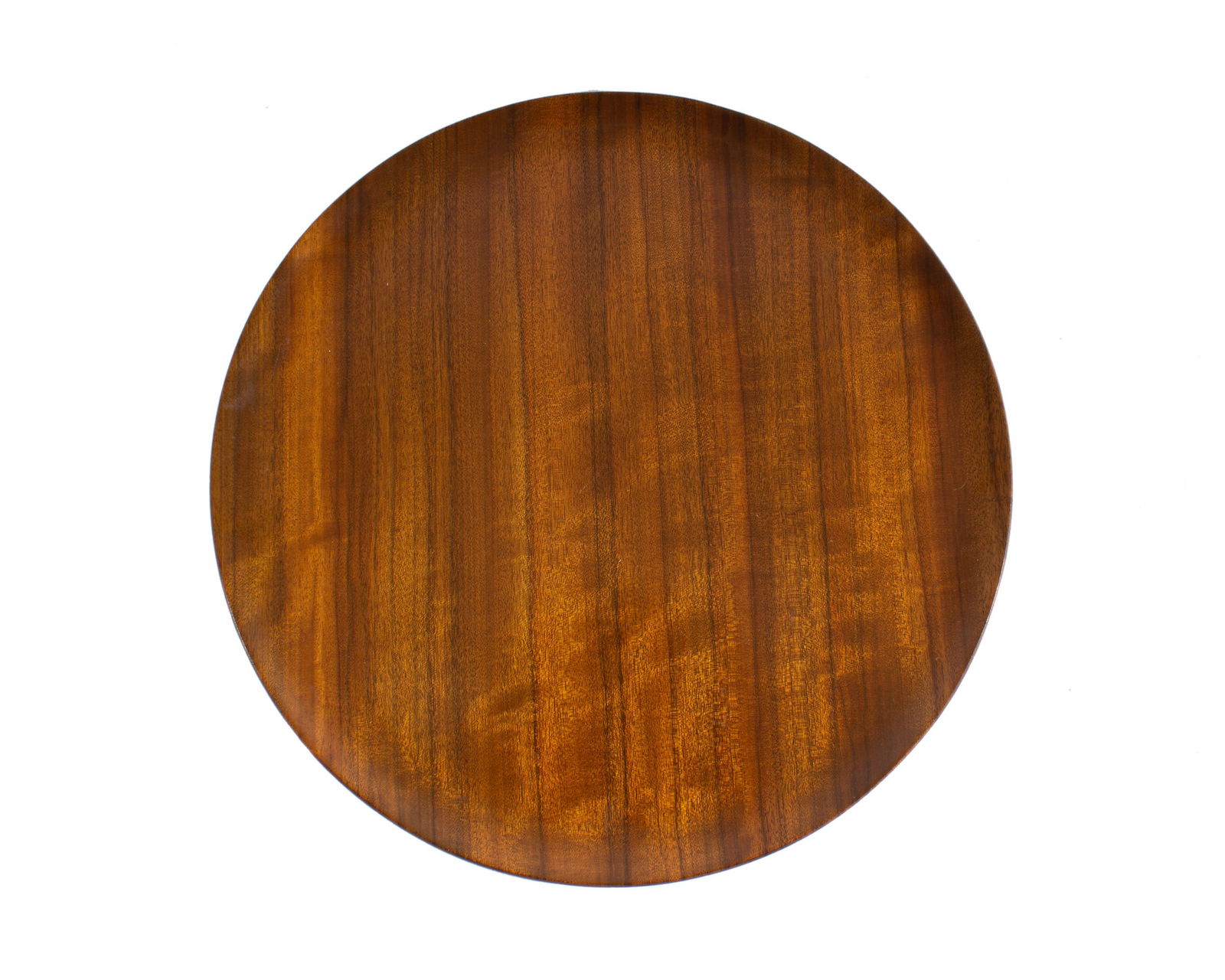 Bob Stocksdale Turned Wood Charger: Turned wooden charger by the woodturner Bob Stocksdale (American; 1913-2003). Signed and also marked "Oriental Wood from Australia” to the underside. Born in Warren, In