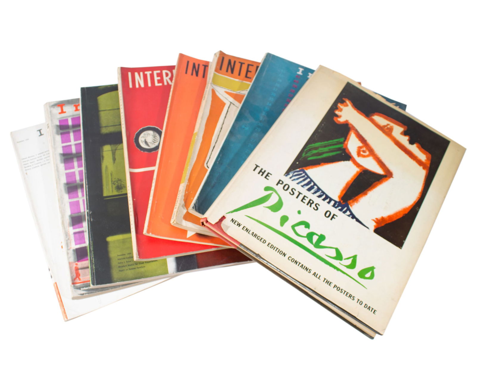 1964 "Posters of Picasso" Book and 1950s "Interiors" Magazines (1 of 2)