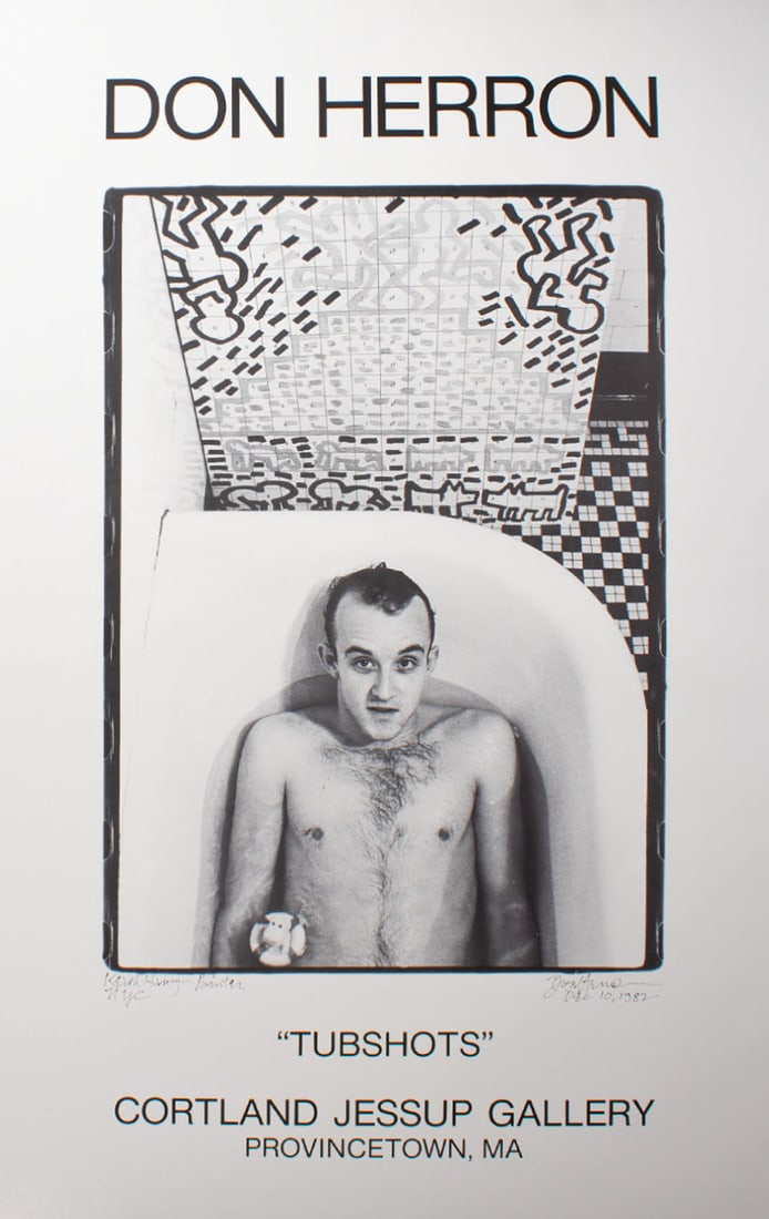 Don Herron 1991 "Tubshots" Keith Haring Exhibition Poster (1 of 3)