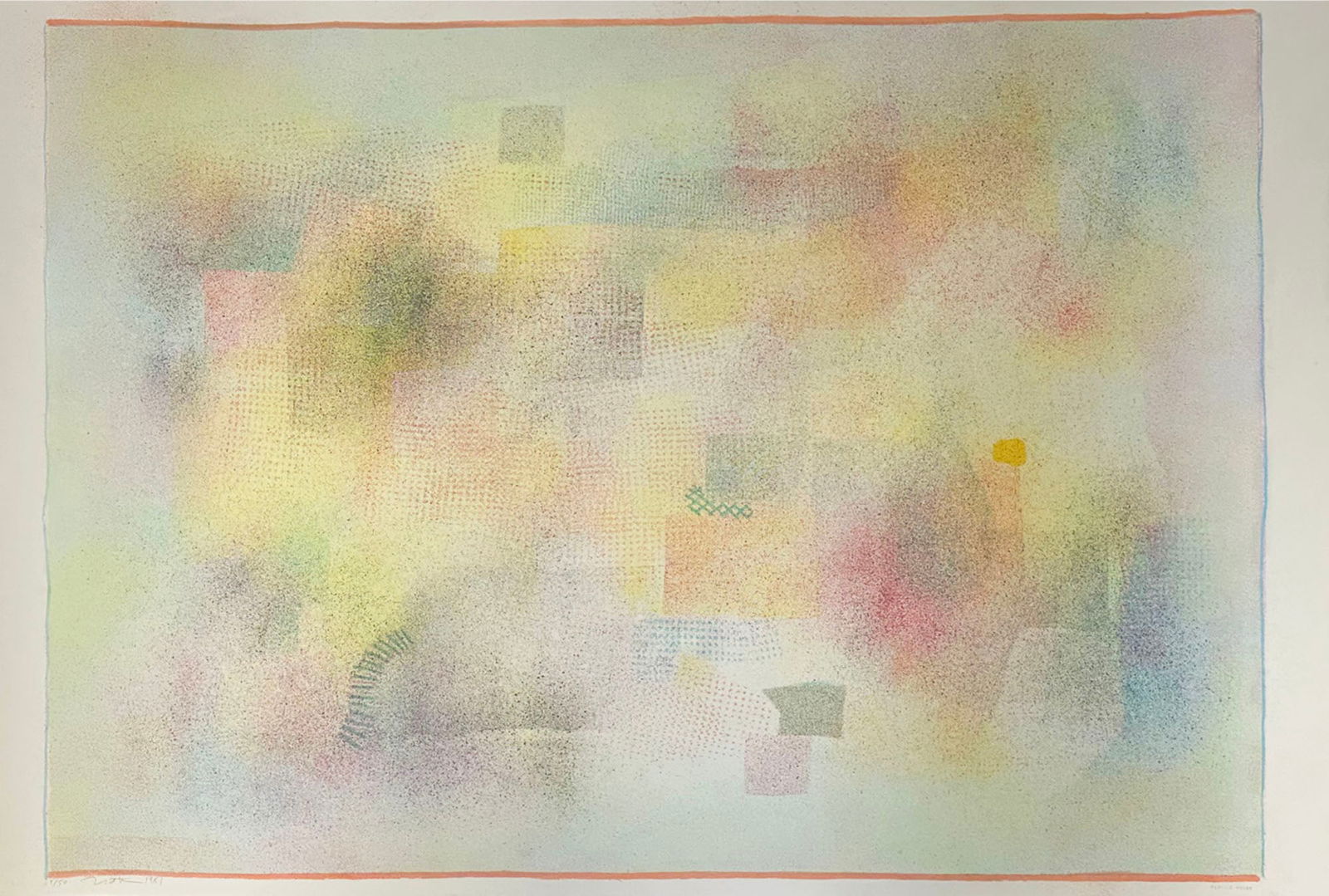 Robert Natkin Signed 1981 Abstract Lithograph Print (1 of 7)