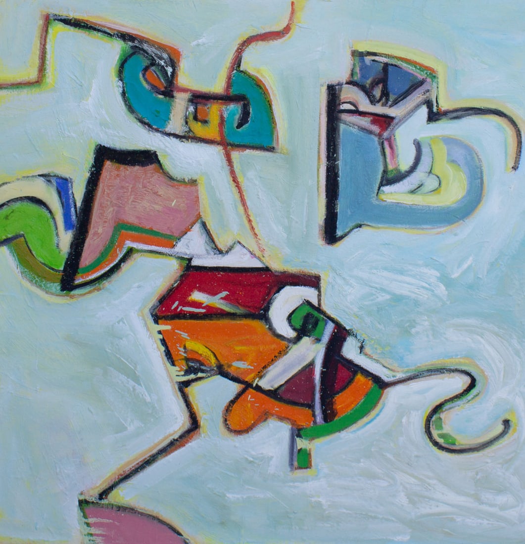 James L. Bruch Abstract Oil on Canvas Painting (1 of 6)