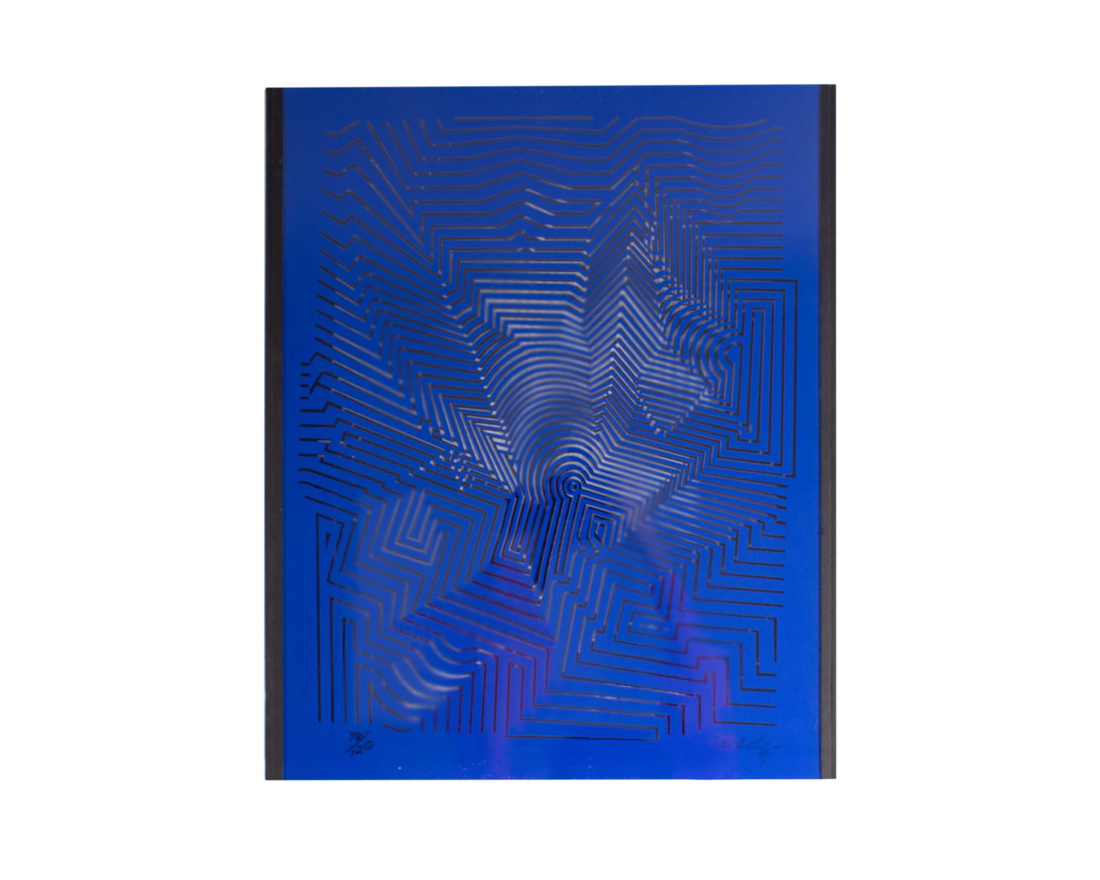 Victor Vasarely Signed 1981 Limited Edition Acrylic Sculpture (1 of 10)